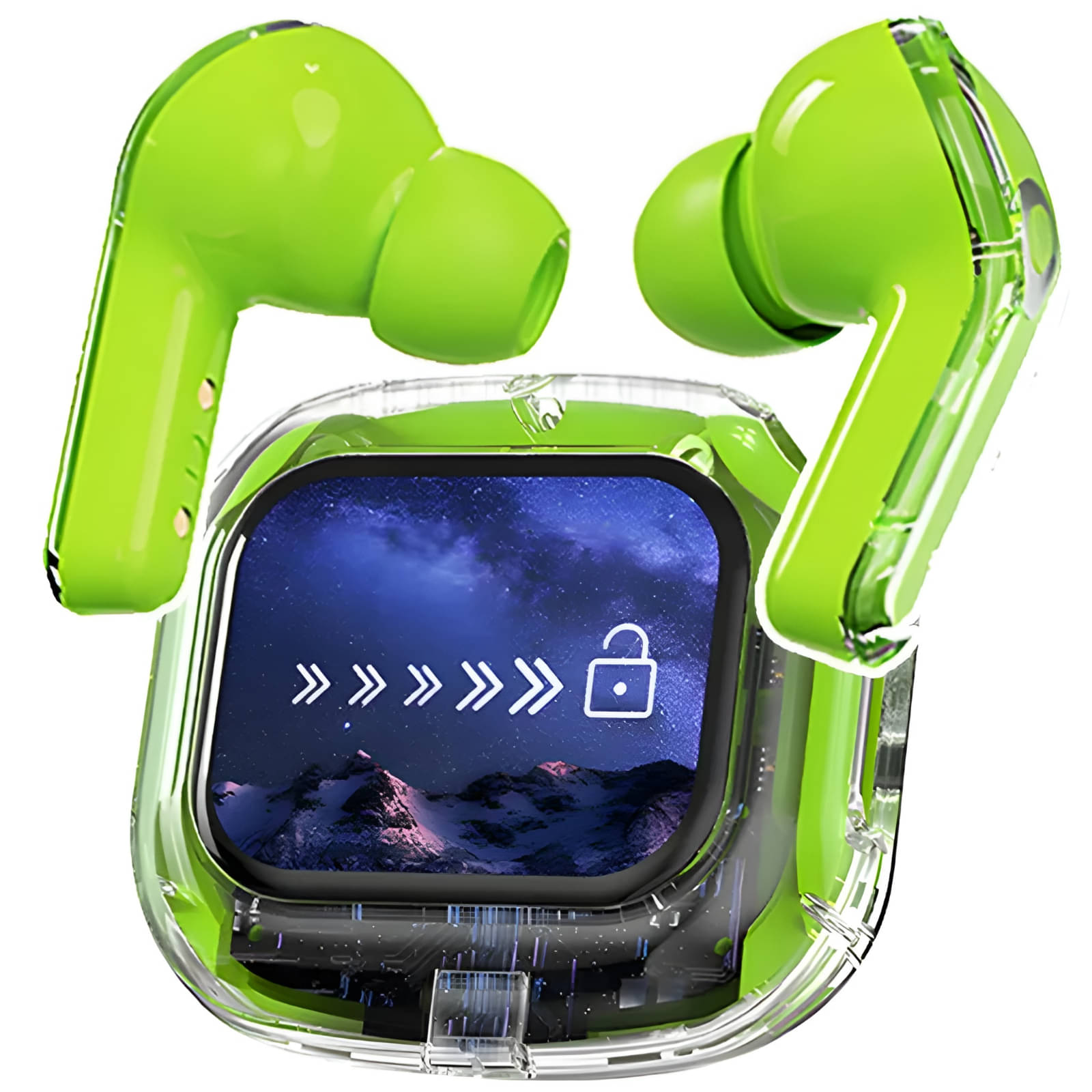     			COREGENIX AIRMAXX Touch ANC Bluetooth True Wireless (TWS) In Ear 30 Hours Playback Low Latency,Powerfull bass IPX5(Splash & Sweat Proof) Green