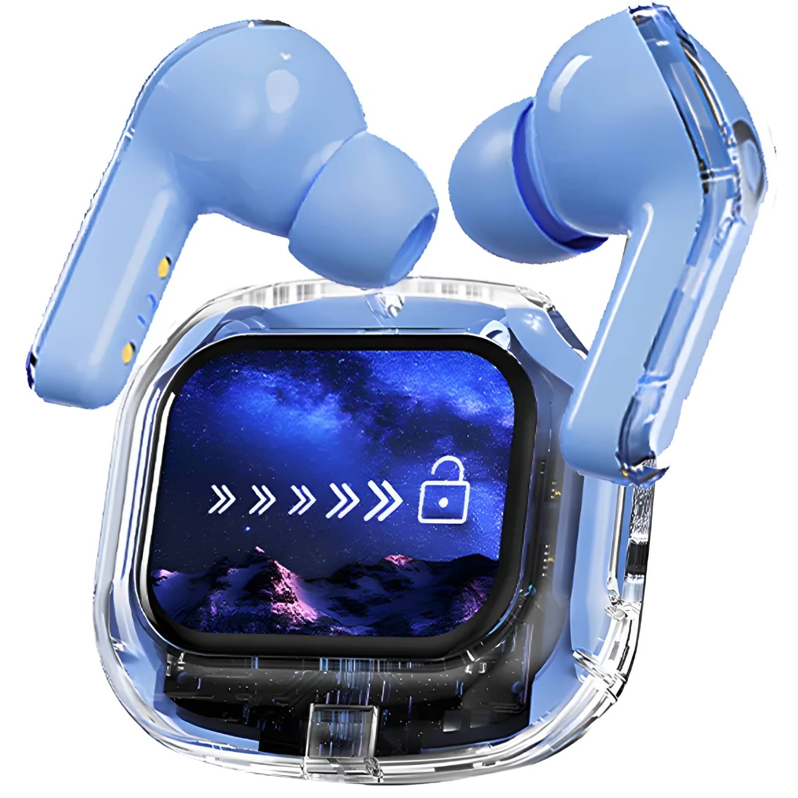     			COREGENIX AIRMAXX Touch ANC Bluetooth True Wireless (TWS) In Ear 30 Hours Playback Low Latency,Powerfull bass IPX5(Splash & Sweat Proof) Blue