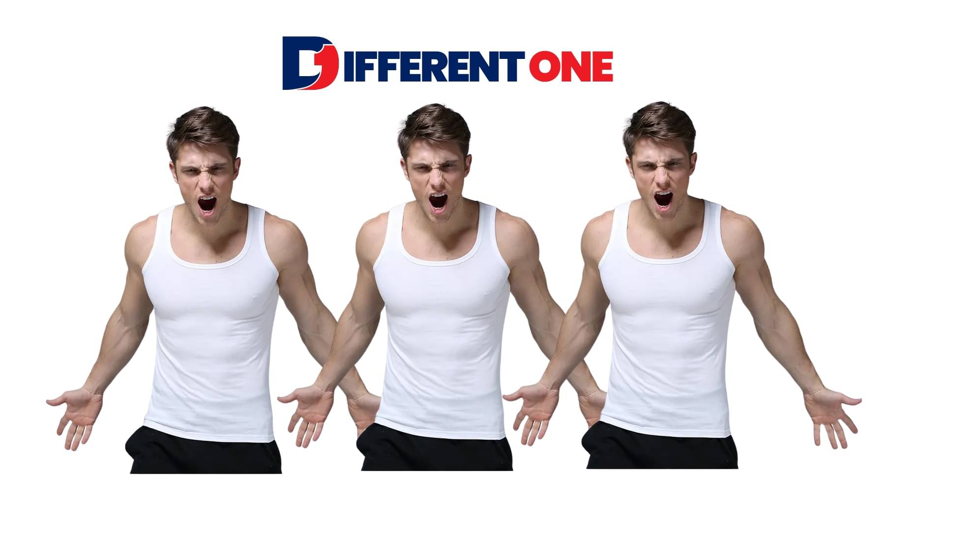 D1 DIFFERENT ONE Pack of 3 Cotton Basic Vest For Men ( White ) D1 DIFFERENT ONE Pack of 3 Cotton Basic Vest For Men ( White )