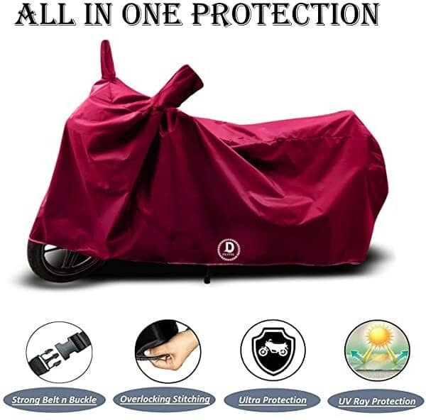 EGAL Bike Body Cover for Hero ( Pack of 1 ) , Maroon