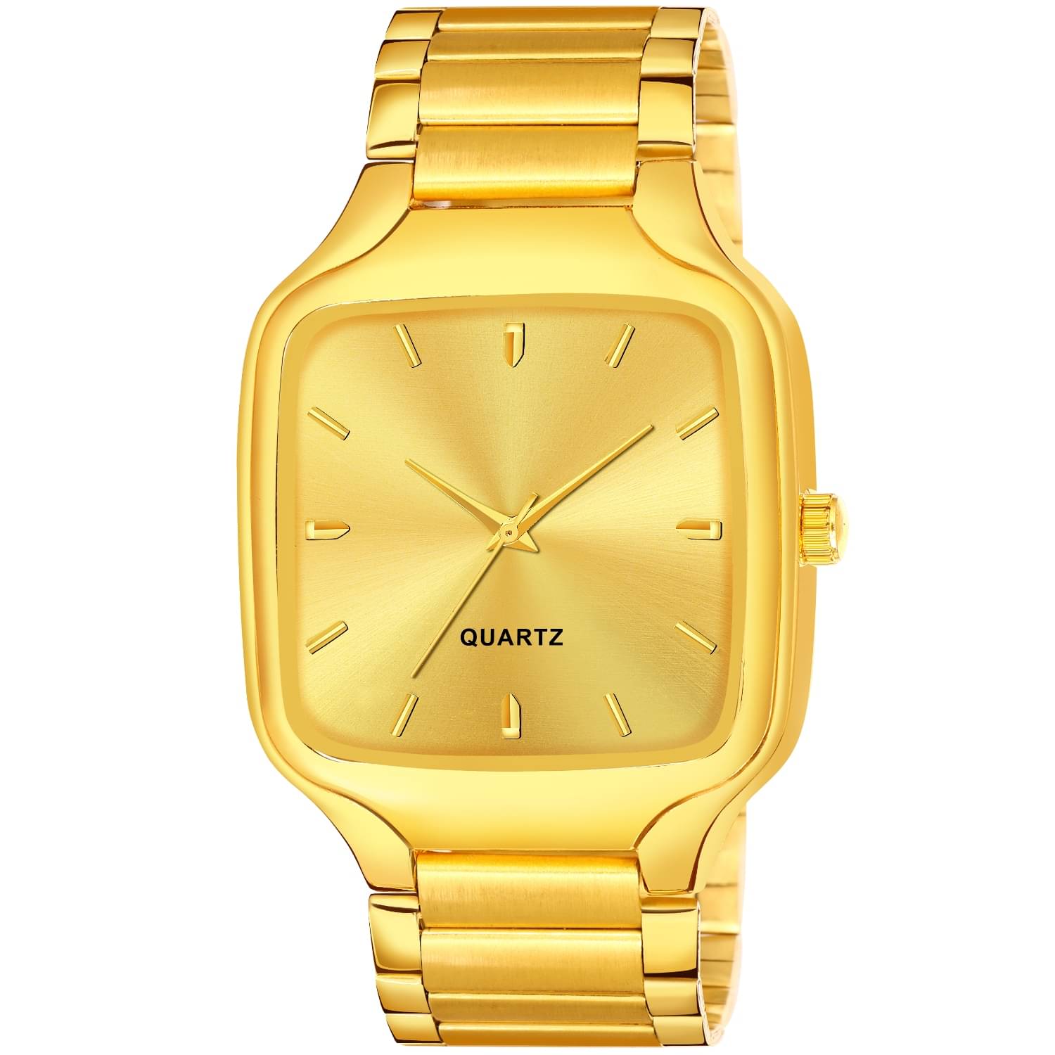     			Fadiso Fashion Gold Stainless Steel Analog Men's Watch