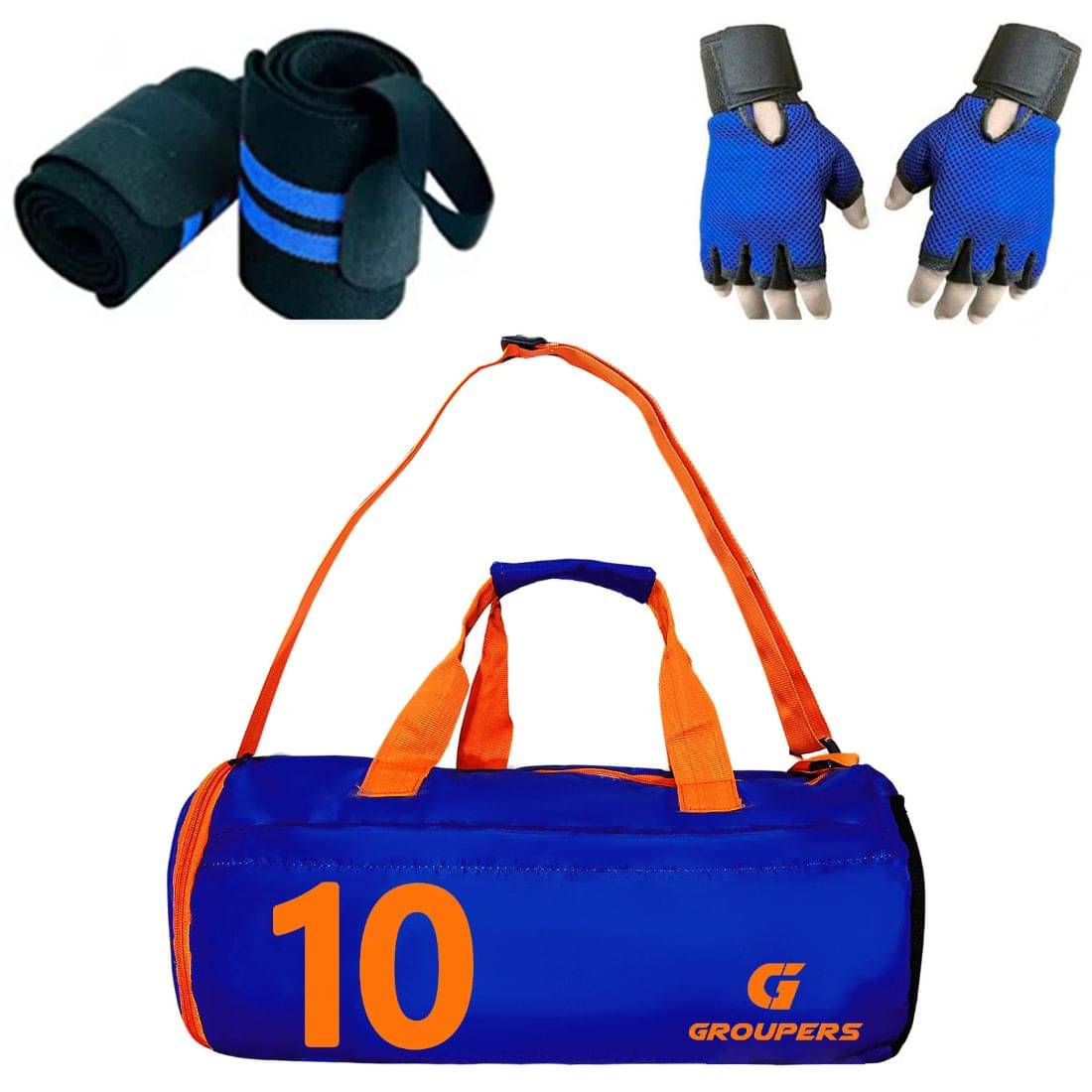     			GROUPERS Polyester BLUE 22 Ltrs Gym Bag