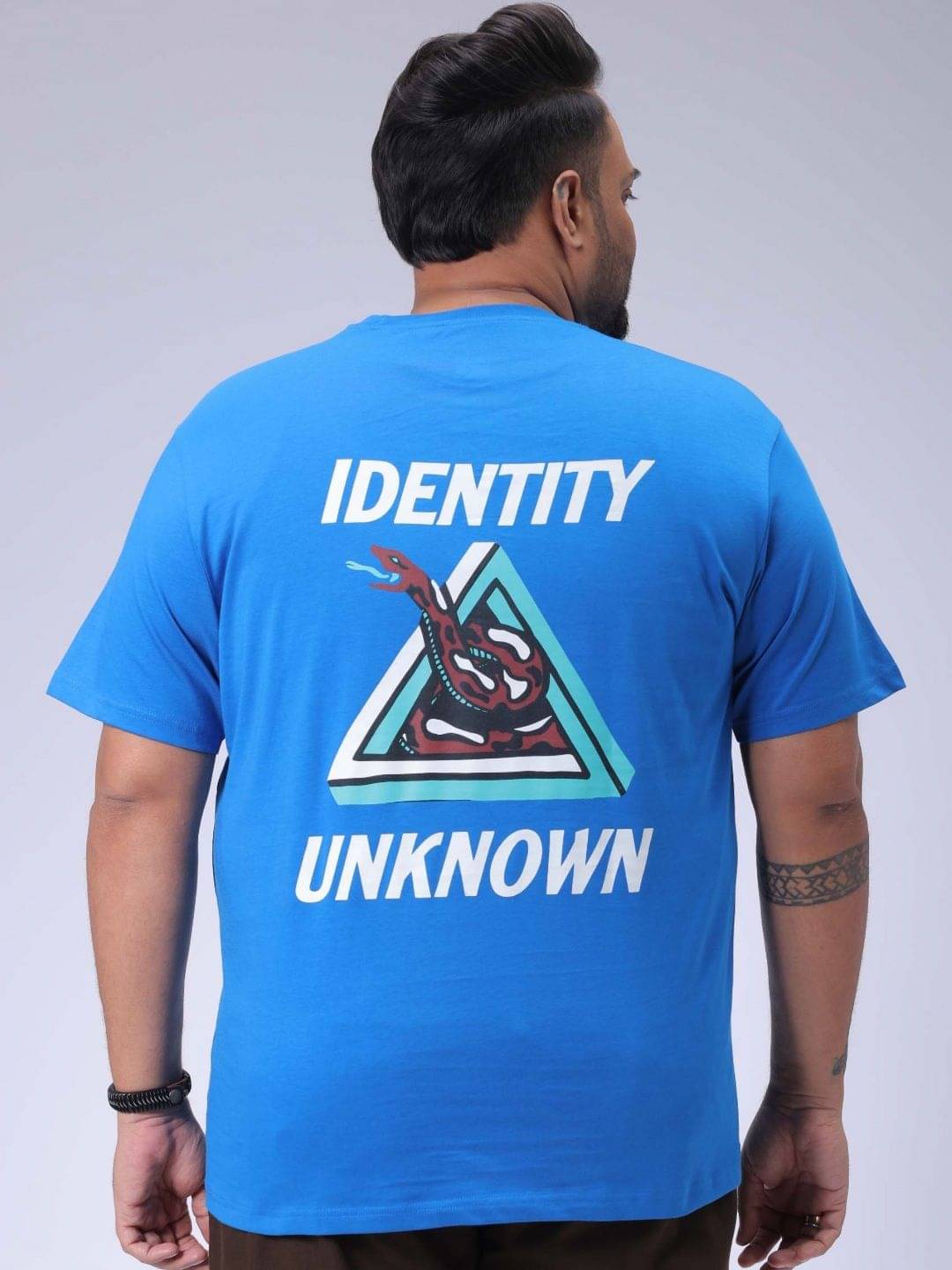     			HARDSODA Cotton Regular Fit Printed Half Sleeves Men's Round T-Shirt - Blue ( Pack of 1 )