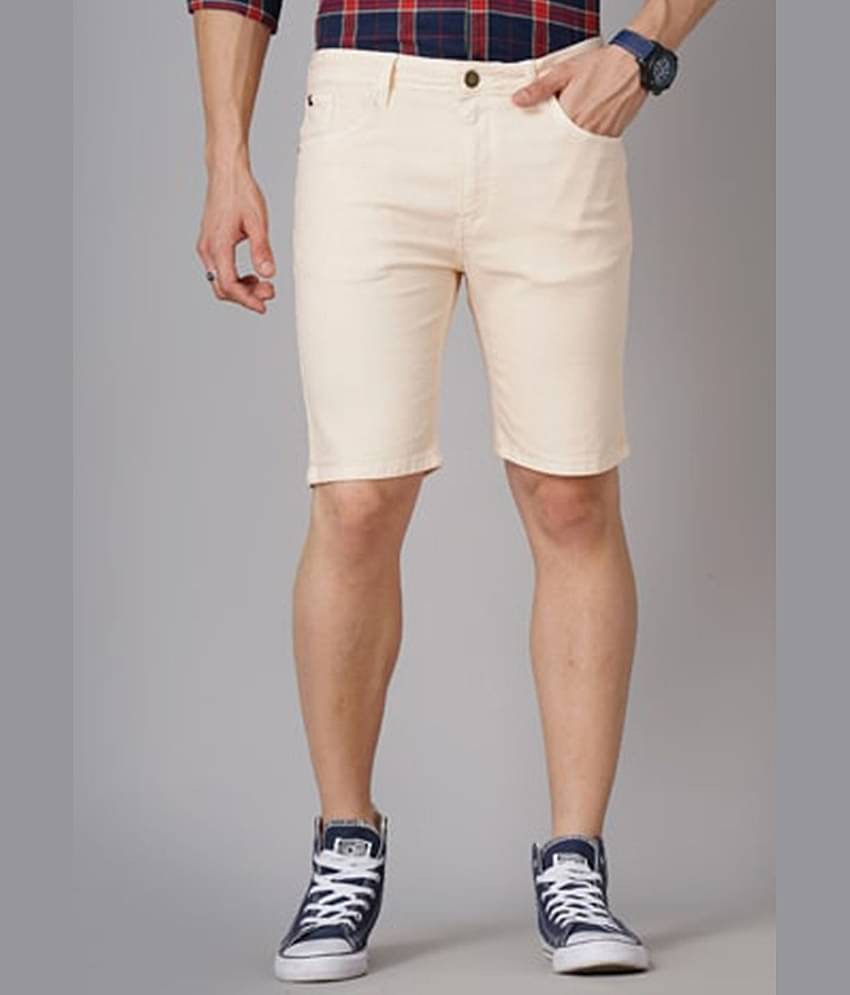 HARDSODA Pink Polyester Blend Men's Denim Shorts ( Pack of 1 )