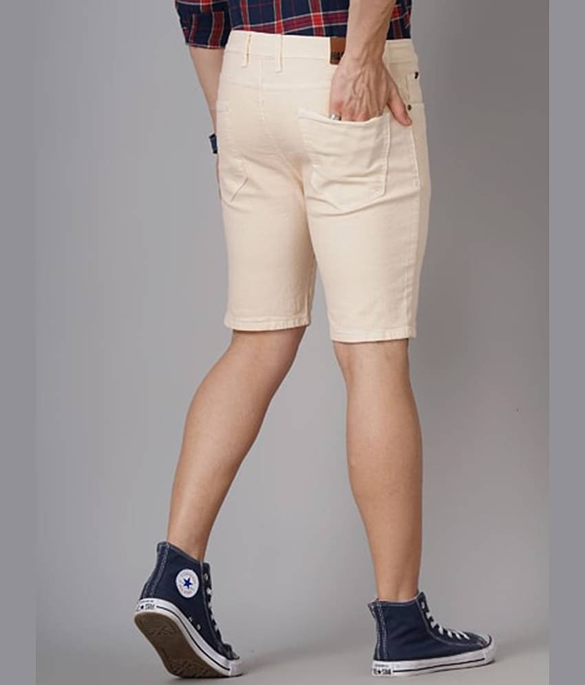 HARDSODA Pink Polyester Blend Men's Denim Shorts ( Pack of 1 )