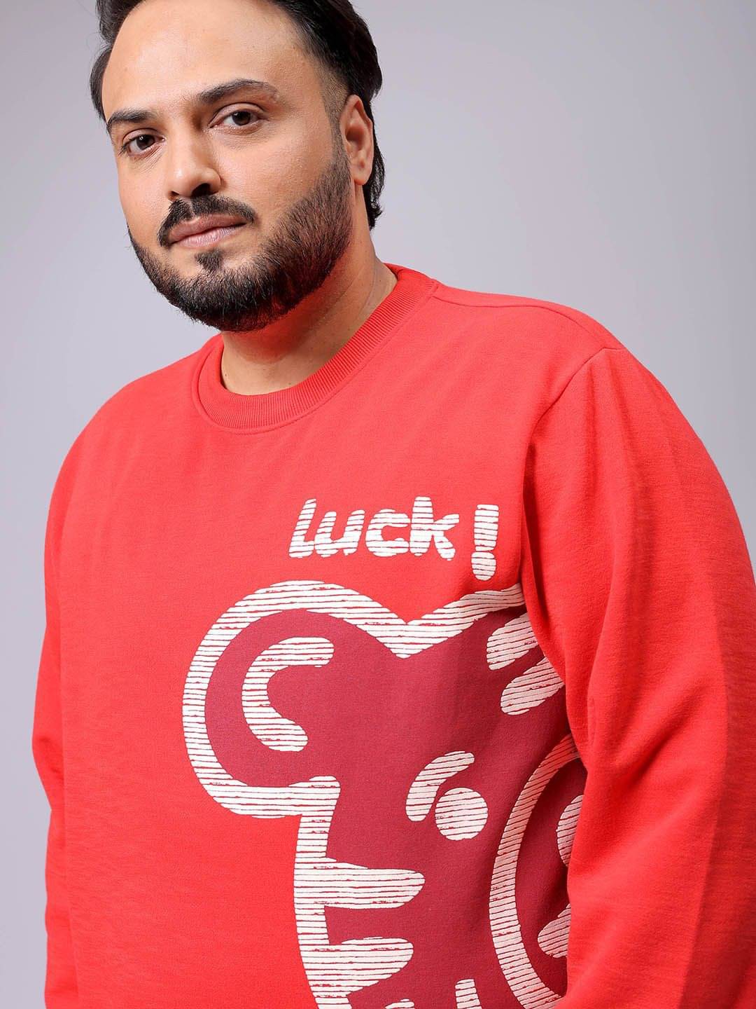 HARDSODA Polyester Round Neck Men's Sweatshirt - Red ( Pack of 1 ) HARDSODA Polyester Round Neck Men's Sweatshirt - Red ( Pack of 1 )
