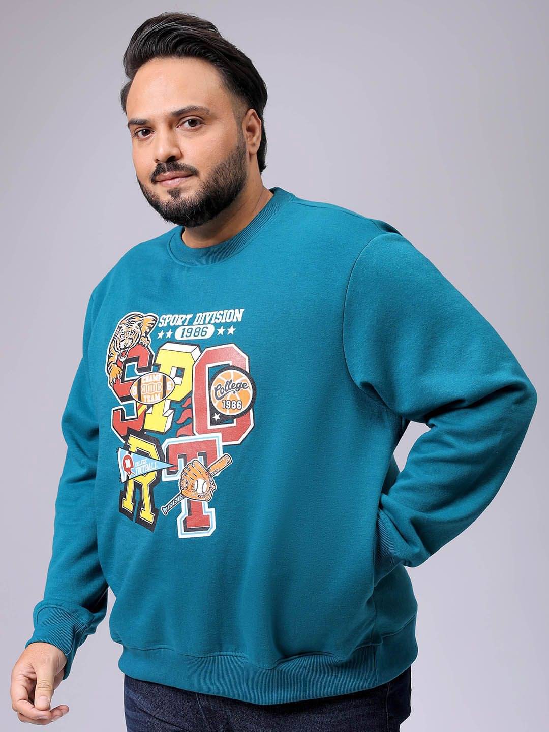 HARDSODA Polyester Round Neck Men's Sweatshirt - Green ( Pack of 1 ) HARDSODA Polyester Round Neck Men's Sweatshirt - Green ( Pack of 1 )
