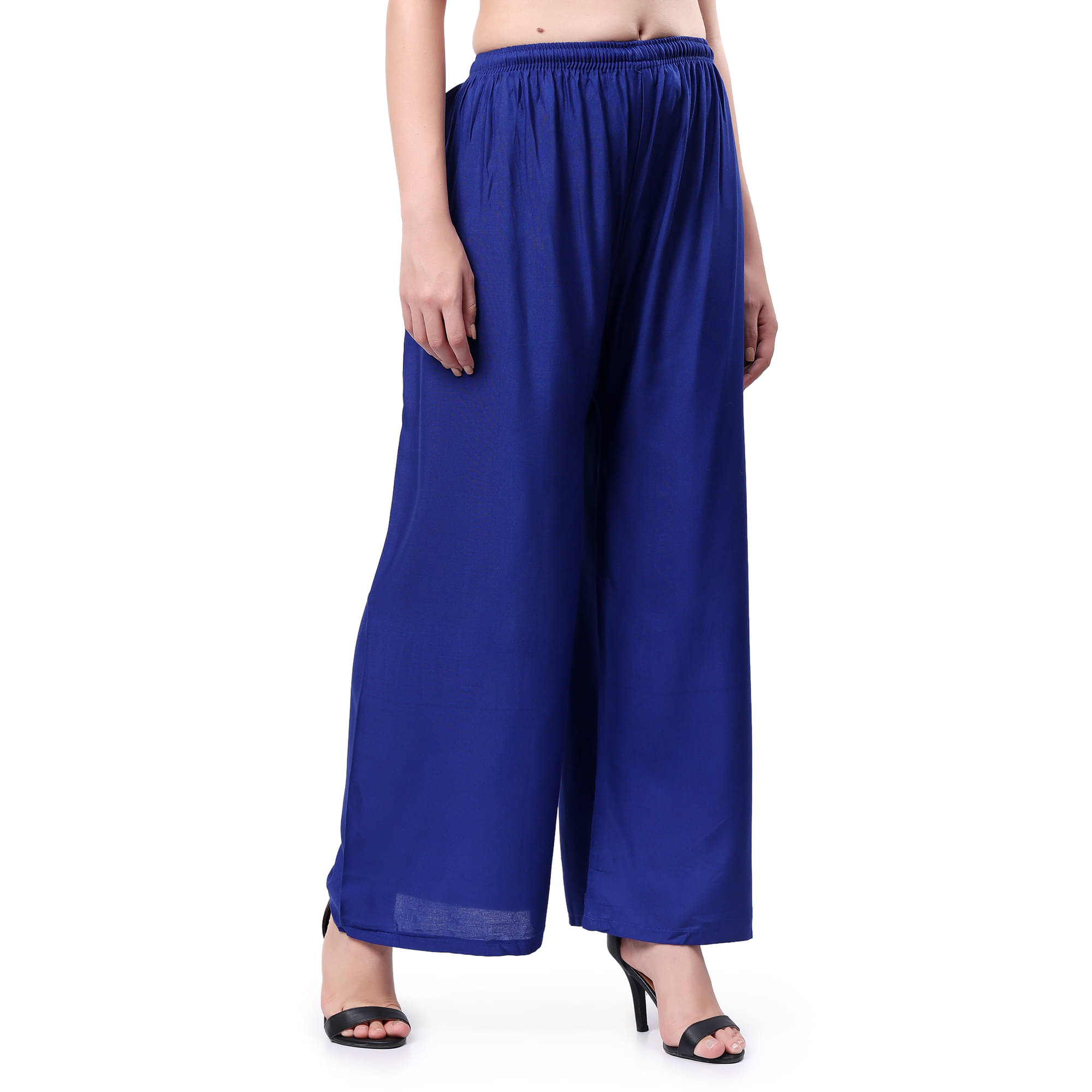 Keviv - Blue Rayon Women's Palazzo ( Pack of 1 ) Keviv - Blue Rayon Women's Palazzo ( Pack of 1 )
