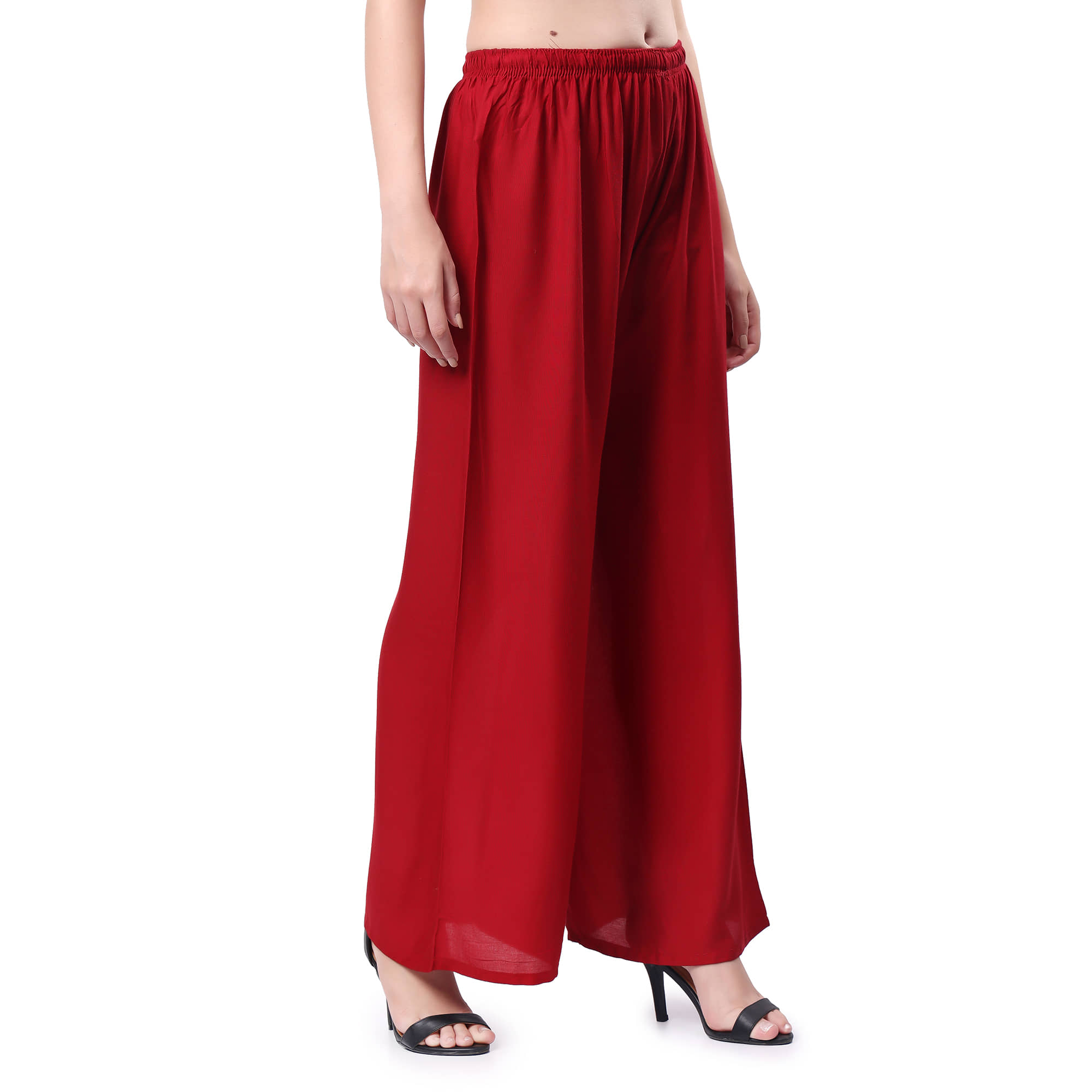 Keviv - Black Rayon Women's Palazzo ( Pack of 1 )
