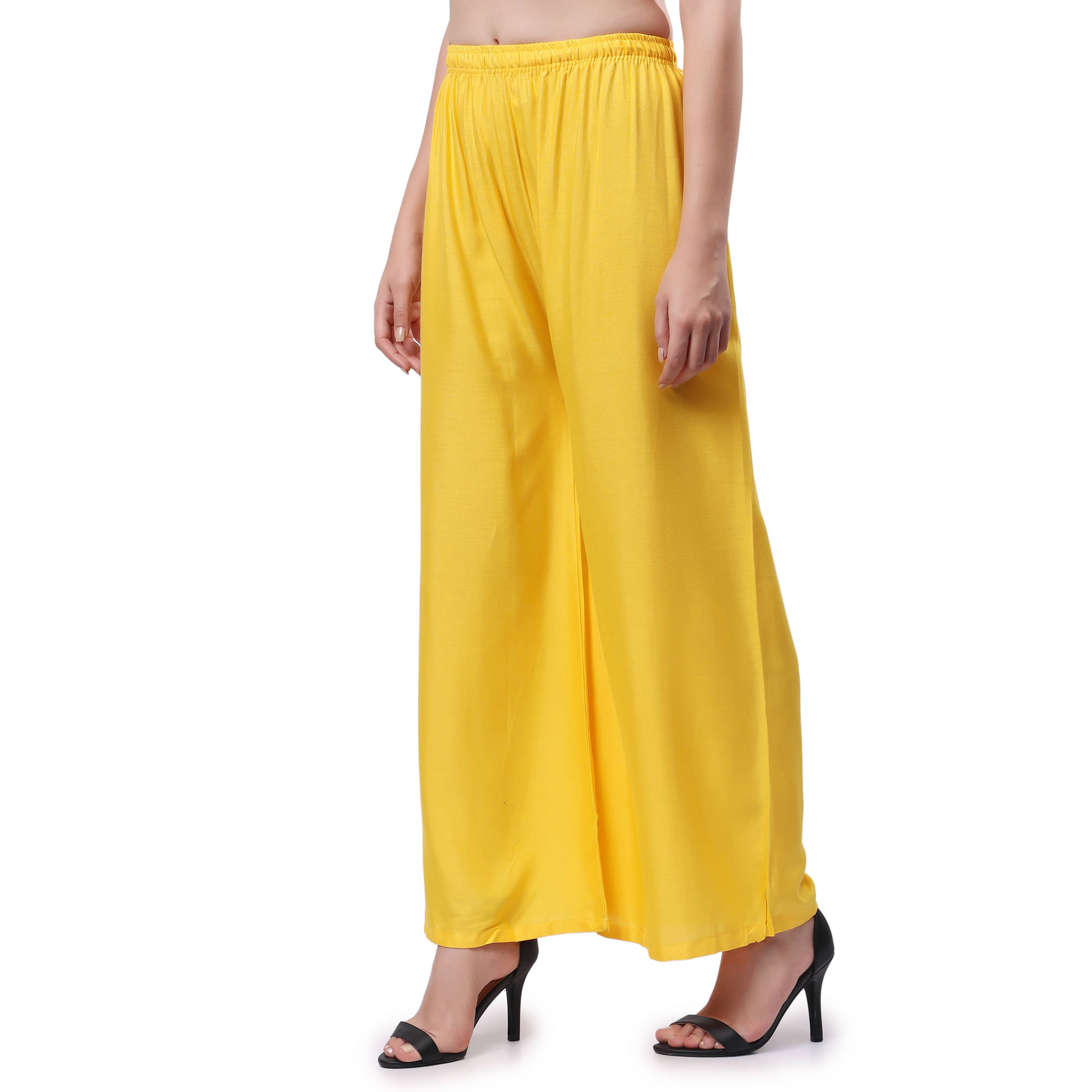     			Keviv - Yellow Rayon Women's Palazzo ( Pack of 1 )