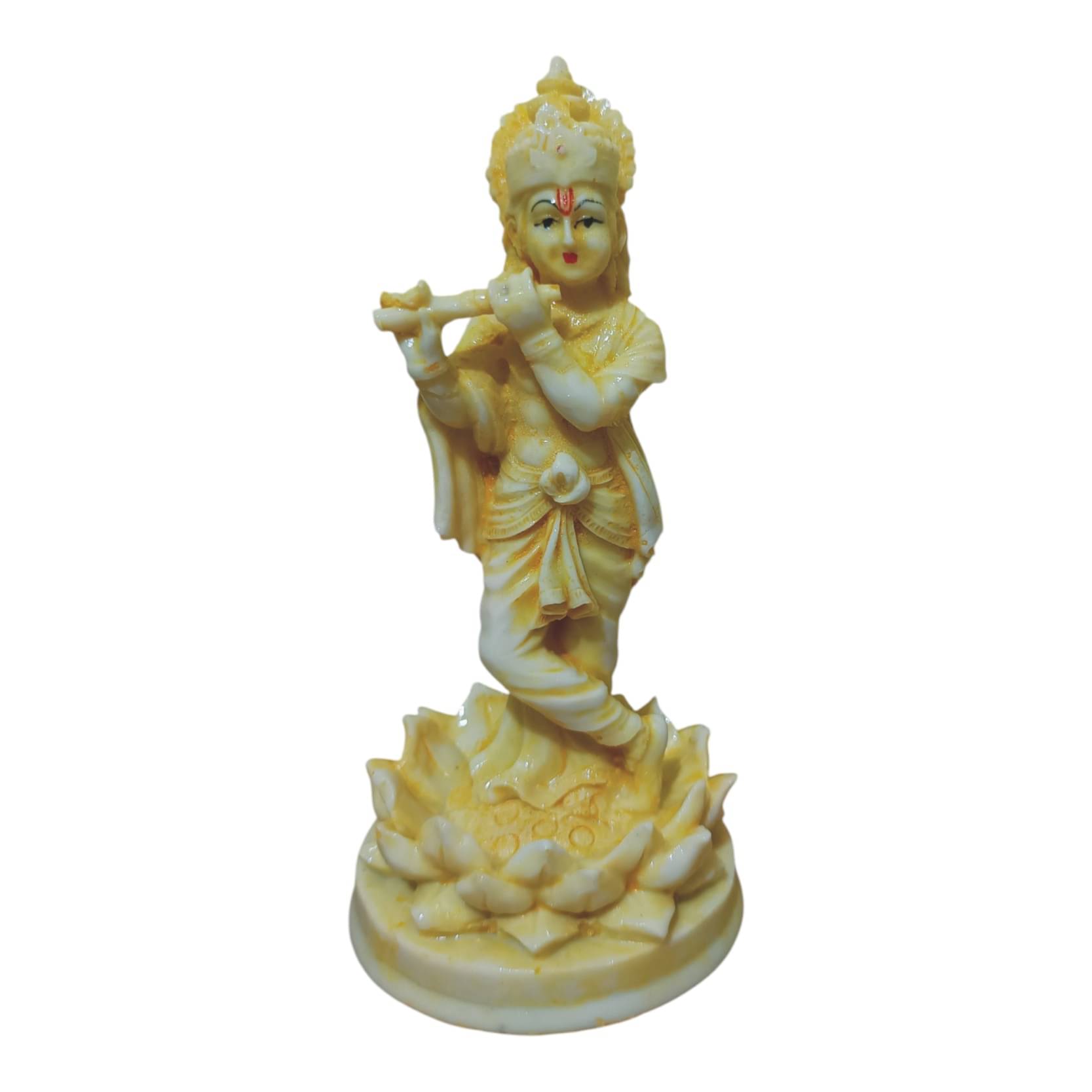     			WINSOME COLLECTION Polyresin Lord Krishna Idol ( 9 cm )