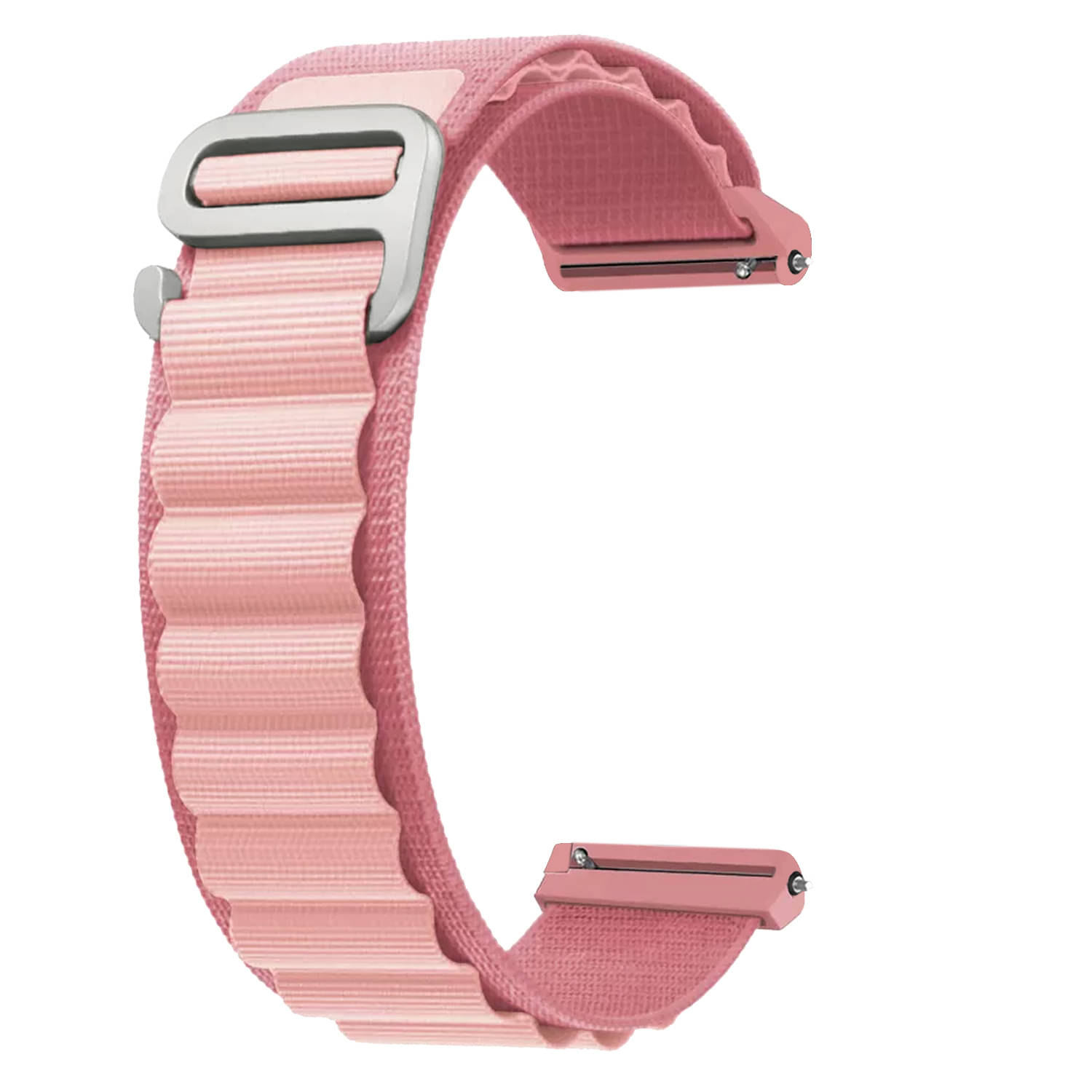 ACM Watch Strap Nylon 22mm compatible with Pebble Royale Legend Smartwatch Sports Hook Band Creame Pink ACM Watch Strap Nylon 22mm compatible with Pebble Royale Legend Smartwatch Sports Hook Band Creame Pink