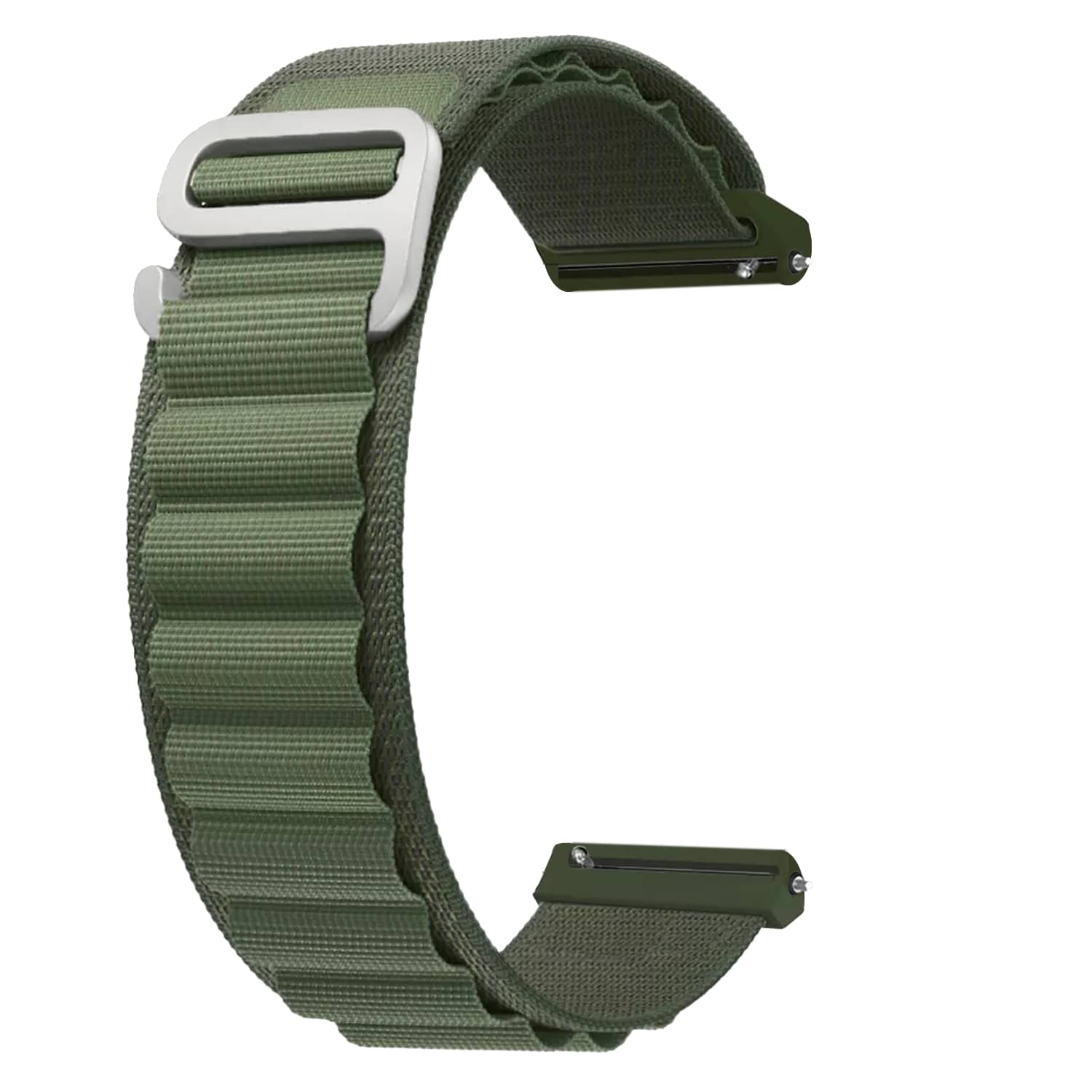     			ACM Watch Strap Nylon 22mm compatible with Cellecor E1 Flex Smartwatch Sports Hook Band Green