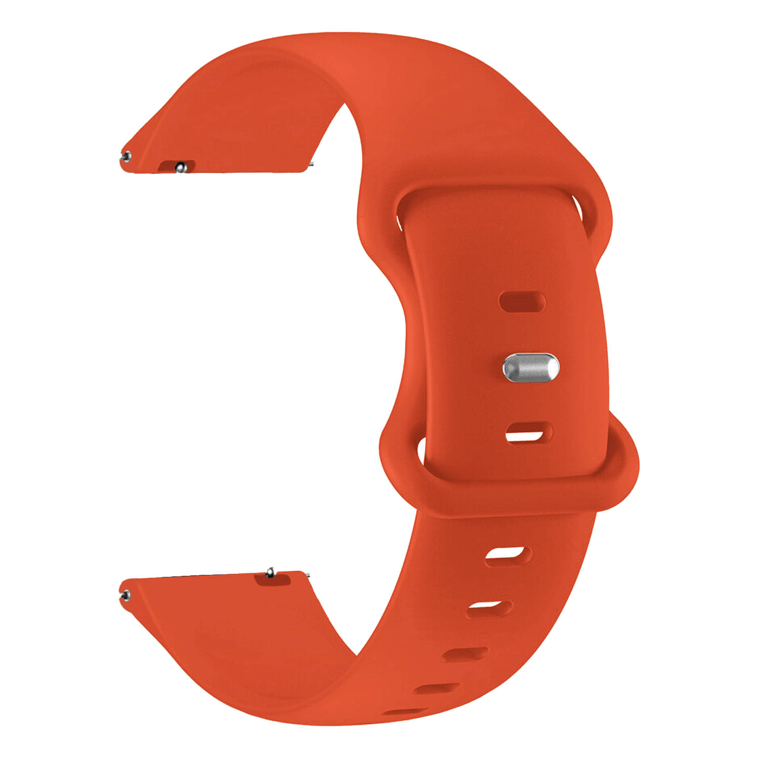    			ACM Watch Strap Silicone Belt 22mm compatible with Realme Watch S2 Smartwatch Sports Dual Closure Band Orange