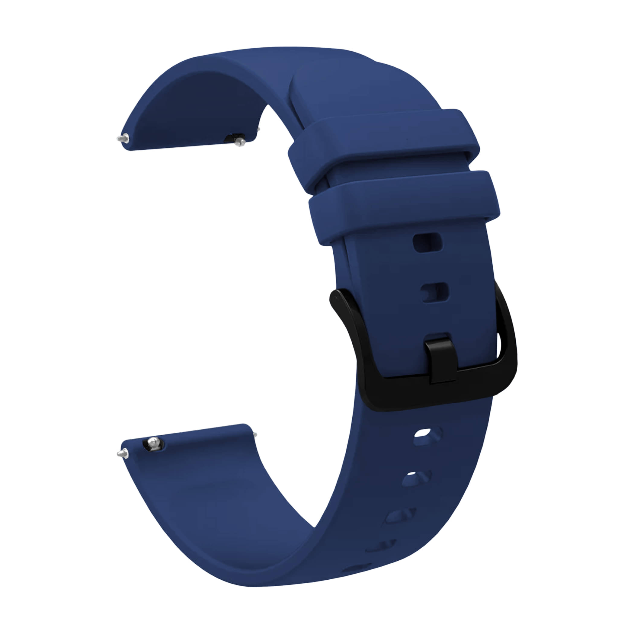     			ACM Watch Strap Silicone Belt 22mm compatible with Fire-Boltt Vintage Bsw174 Smartwatch Hook Band Dark Blue