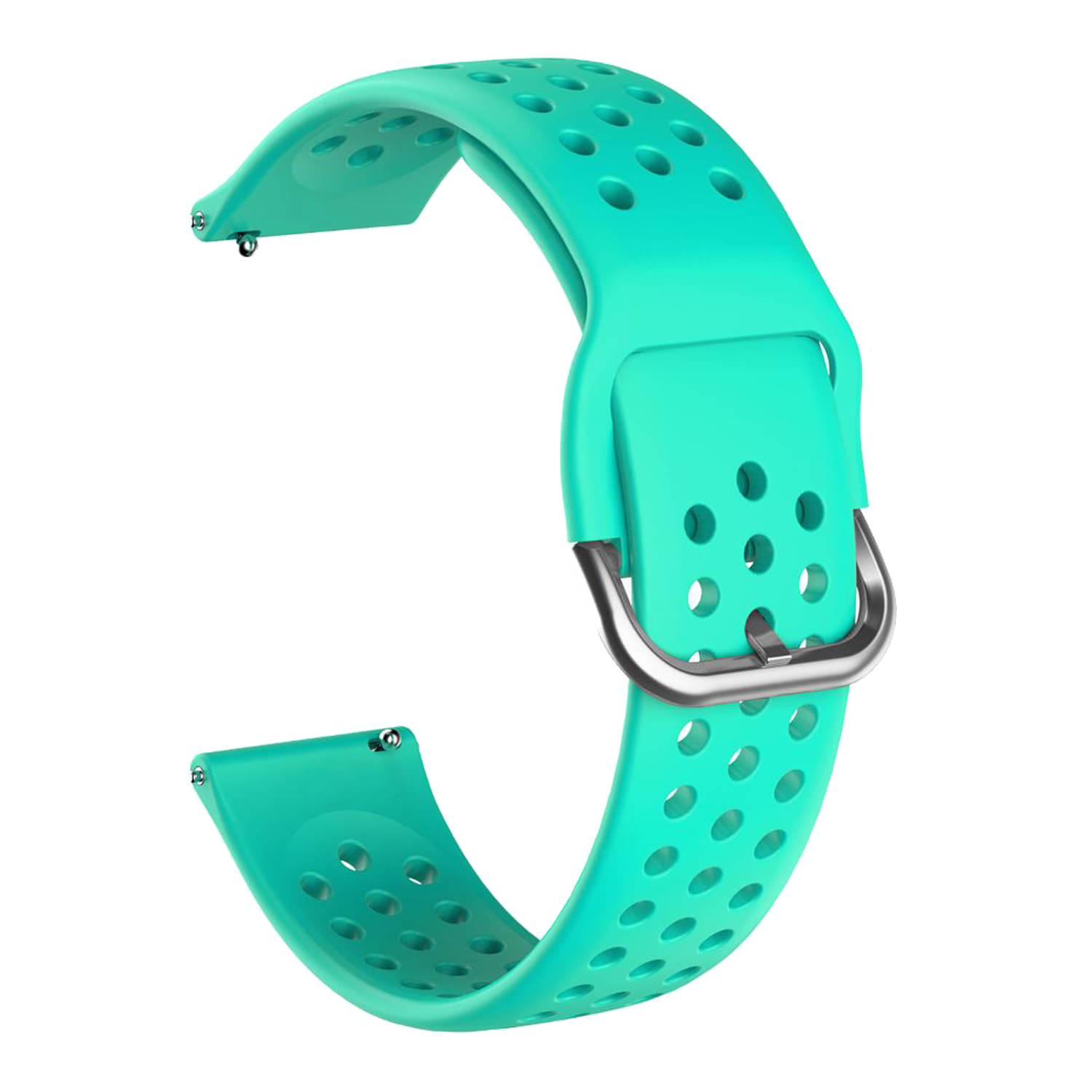 ACM Watch Strap Silicone Belt 22mm compatible with Fastrack Styler X2 Plus Smartwatch Breatheable Dot Band Turquoise ACM Watch Strap Silicone Belt 22mm compatible with Fastrack Styler X2 Plus Smartwatch Breatheable Dot Band Turquoise