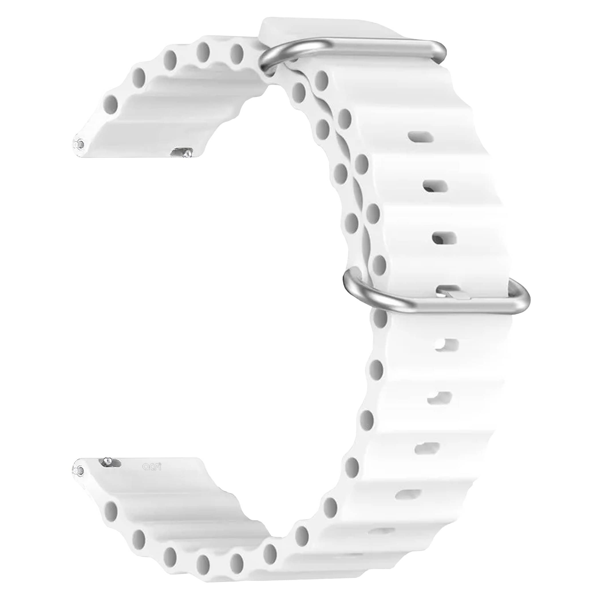 ACM Watch Strap Silicone Smart Belt 22mm compatible with Fire-Boltt Cobalt Bsw182 Smartwatch Classic Band White ACM Watch Strap Silicone Smart Belt 22mm compatible with Fire-Boltt Cobalt Bsw182 Smartwatch Classic Band White