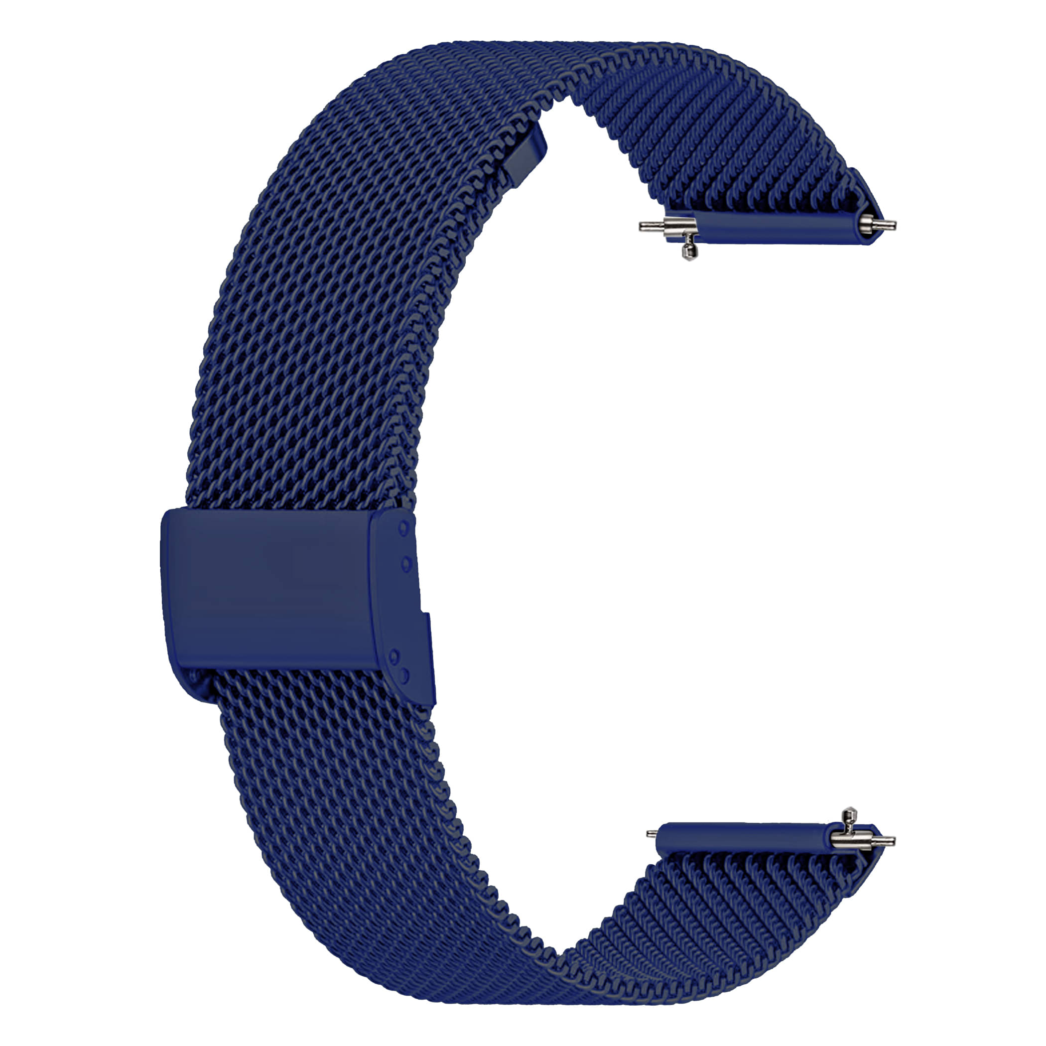 ACM Watch Strap Steel Metal 22mm compatible with Fastrack Rider Plus Smartwatch Adjustable Belt Chain Band Blue ACM Watch Strap Steel Metal 22mm compatible with Fastrack Rider Plus Smartwatch Adjustable Belt Chain Band Blue