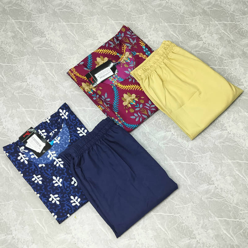 1 Stop Fashion Pack of 2 Crepe Printed A-line Women's Kurti - ( Multicolor1 ) 1 Stop Fashion Pack of 2 Crepe Printed A-line Women's Kurti - ( Multicolor1 )