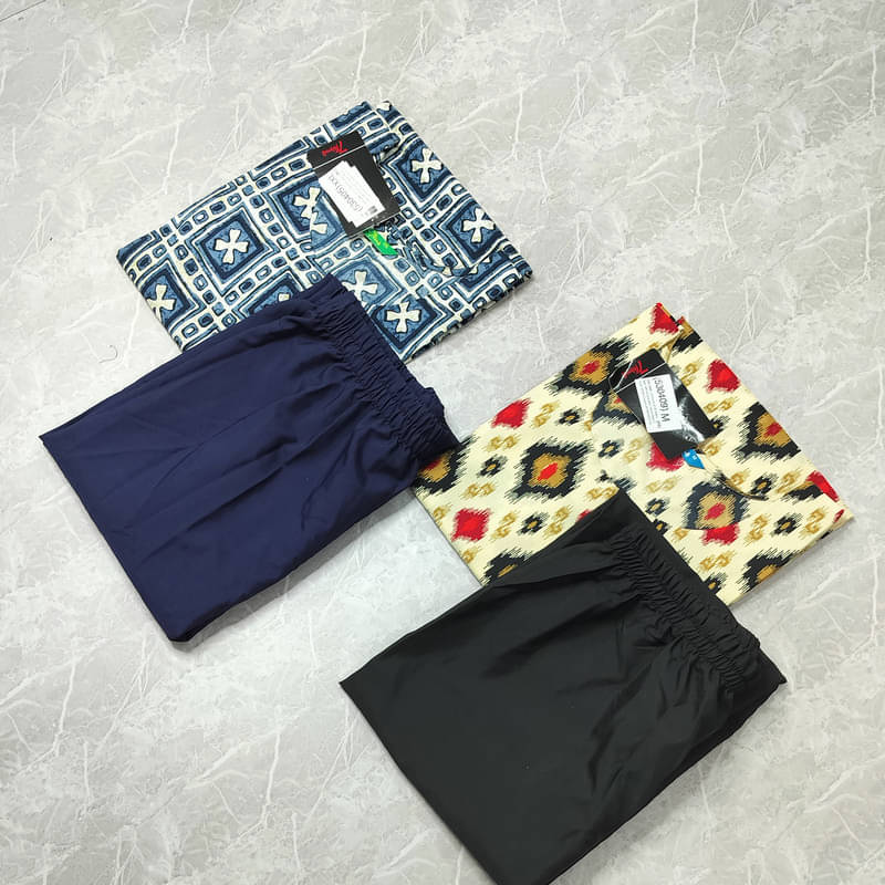     			1 Stop Fashion Pack of 2 Crepe Printed A-line Women's Kurti - ( Multicolor7 )