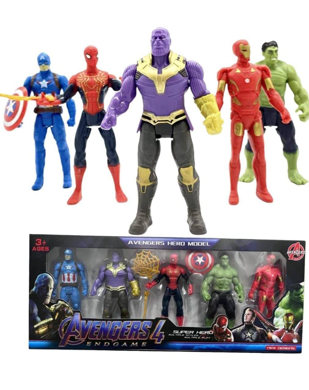 Avengers Superhero Action Figure Toy 5 Pcs Set for Boys Girls Kids     			Avengers Superhero Action Figure Toy 5 Pcs Set for Boys Girls Kids