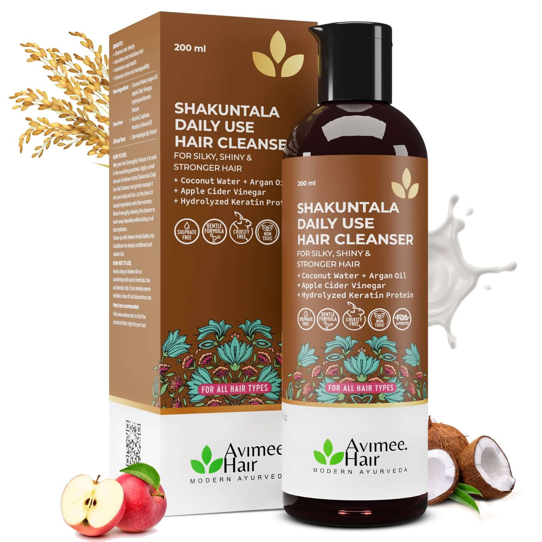 Avimee Herbal Shakuntala Hair Shampoo Aloe, Rice & Keratin for Strong, Smooth Hair 50ml (Pack of 1) Avimee Herbal Shakuntala Hair Shampoo Aloe, Rice & Keratin for Strong, Smooth Hair 50ml (Pack of 1)