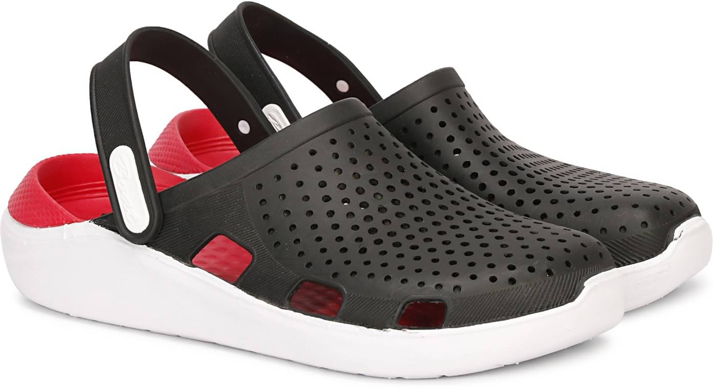     			CABANARETAIL - Black,Red Men's Clogs