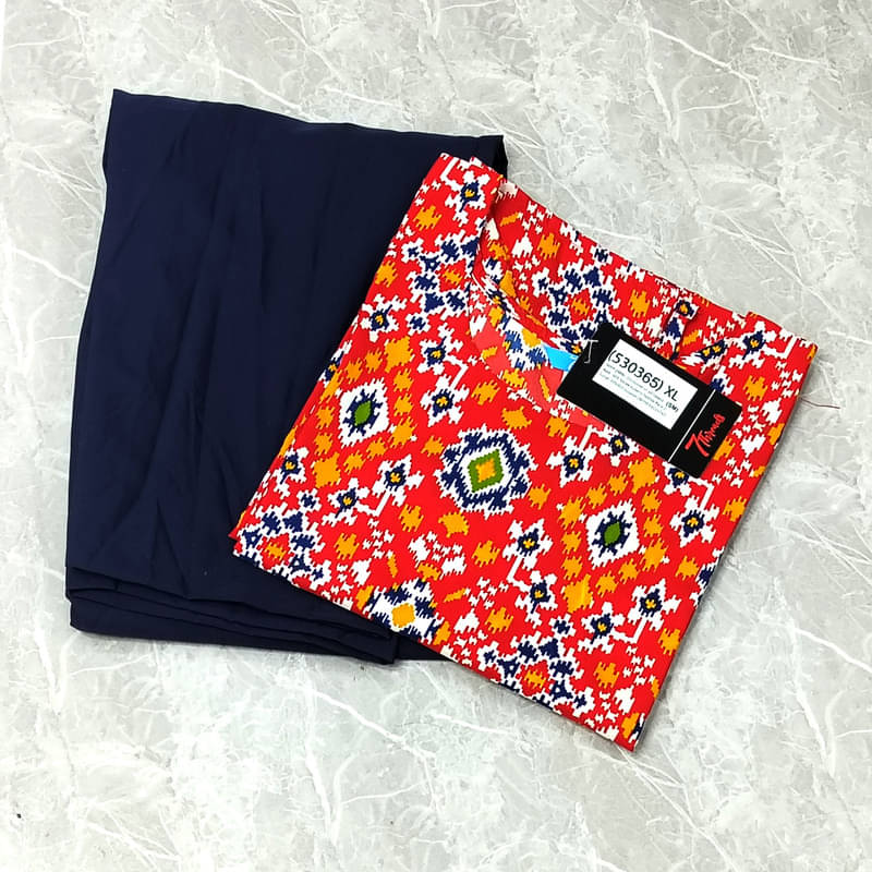 Ethnic Basket Pack of 1 Crepe Self Design A-line Women's Kurti - ( Orange ) Ethnic Basket Pack of 1 Crepe Self Design A-line Women's Kurti - ( Orange )