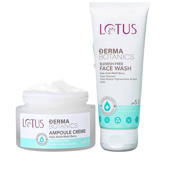     			Lotus Dermabotanics Ampoule Creme 50g , Dermabotanics Blemish Free Facewash 100G (Pack of 2)