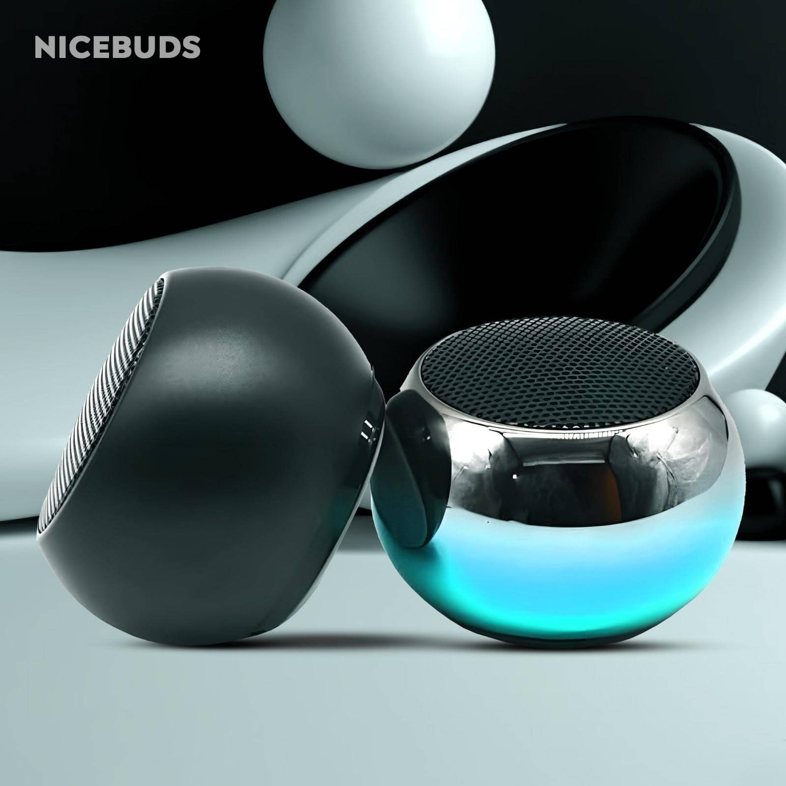     			NICEBUDS Bluetooth Speaker 10 W Bluetooth Speaker Bluetooth V 5.1 with USB,Call function Playback Time 6 hrs Metal