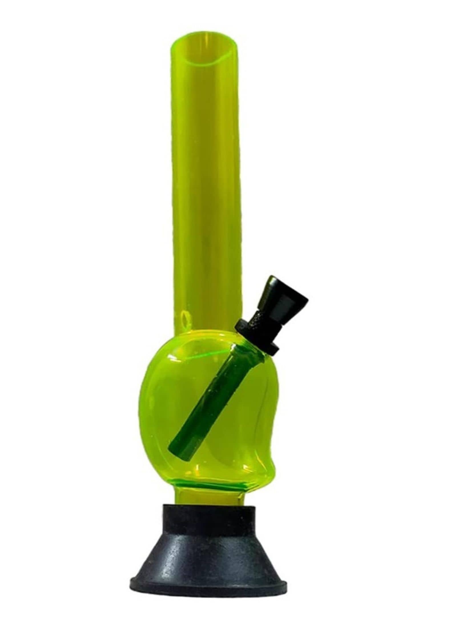 PUFF SMART Acrylic Bong 8 Inch (Waterpipe) Color - Yellow