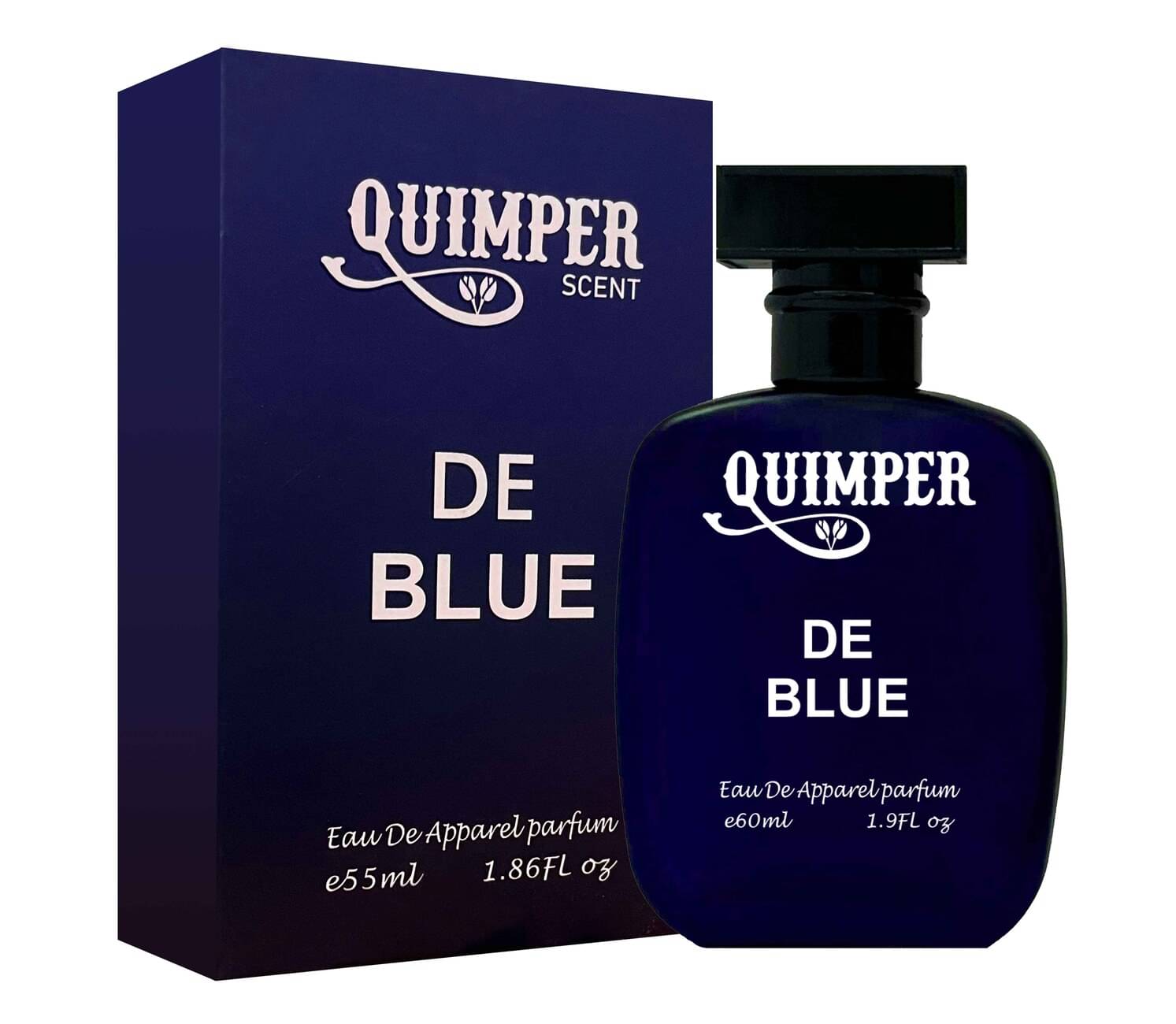     			QUIMPER De Blue 55ml  Spray Perfume Deodorant Spray & Pocket Perfume for Unisex 55 ml ( Pack of 1 )