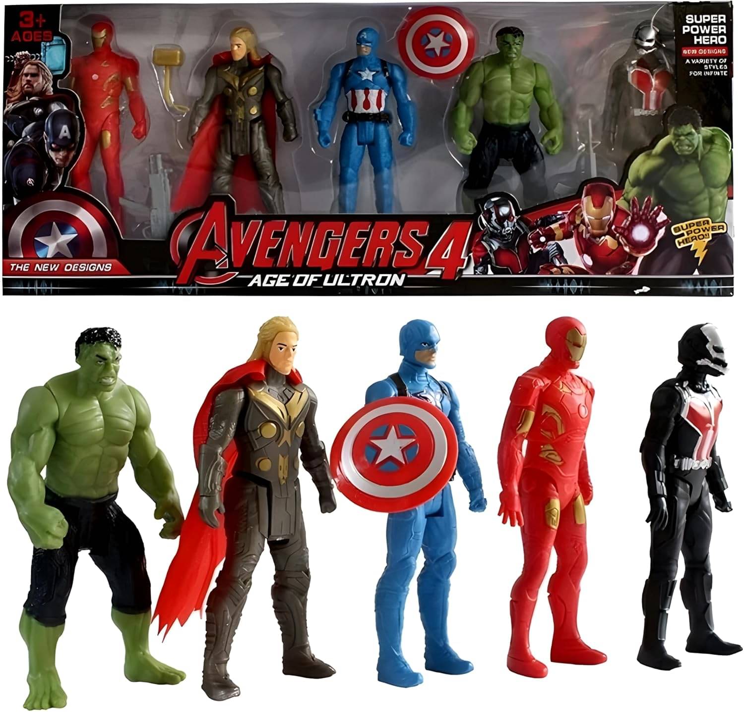 Superhero Toy Action Figure Set of 5 Superheroes | Action Figure of 5 Superheroes for Kids (Multicolor) Superhero Toy Action Figure Set of 5 Superheroes | Action Figure of 5 Superheroes for Kids (Multicolor)