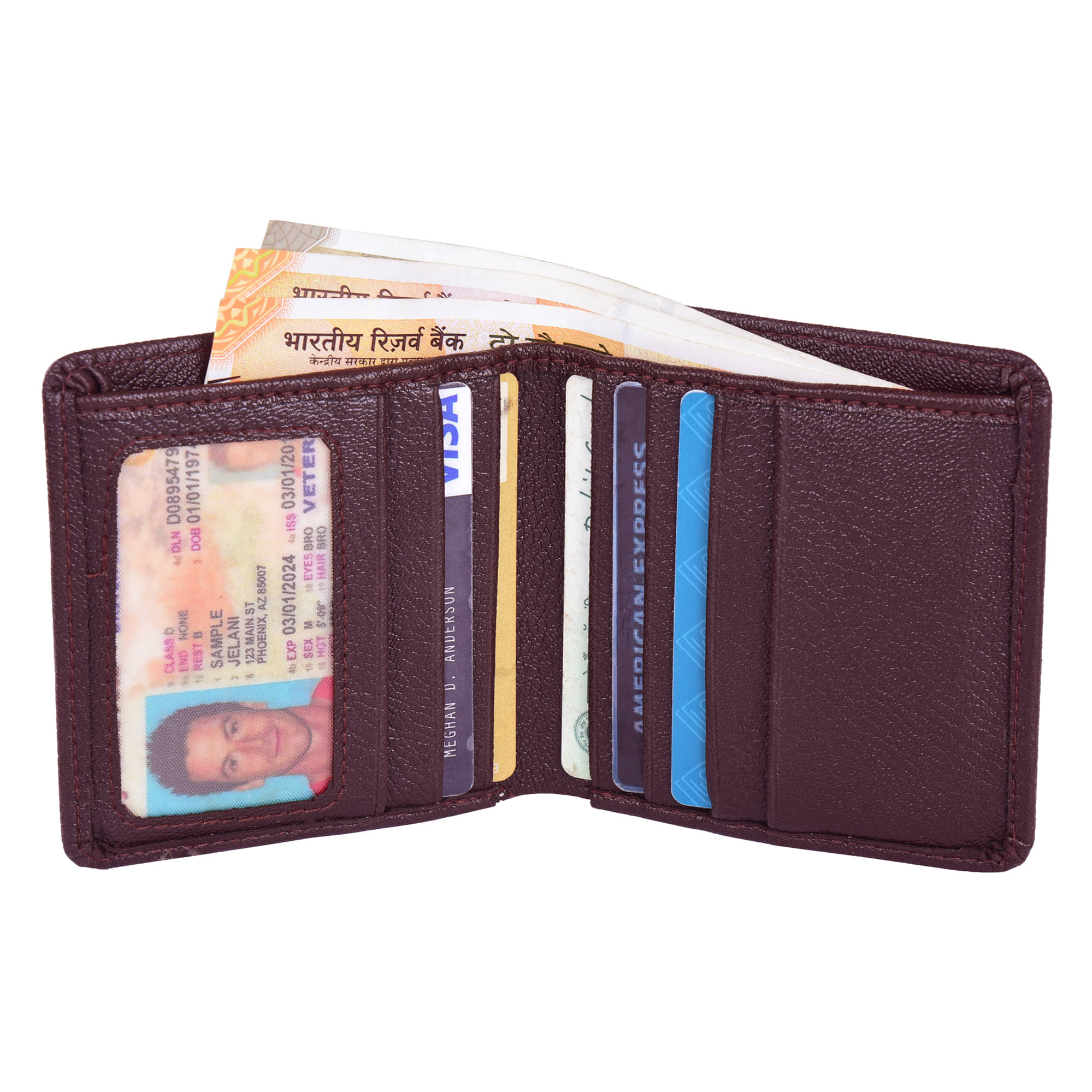     			Wingers Brown Faux Leather Men's RFID Wallet ( Pack of 1 )