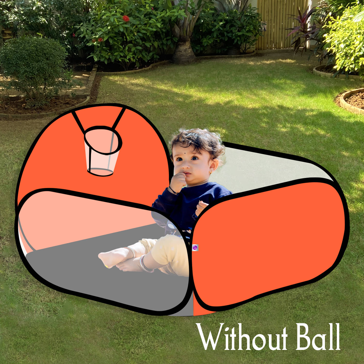     			Without Ball Foldable Square Ball Pool Play Tent Kids, Playground Tent House