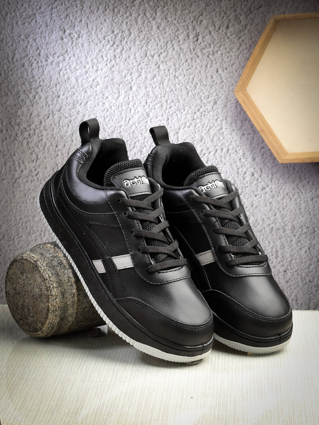 Action Comfortable Synthetic Casual Sneakers For Men Black Men's Sneakers Action Comfortable Synthetic Casual Sneakers For Men Black Men's Sneakers