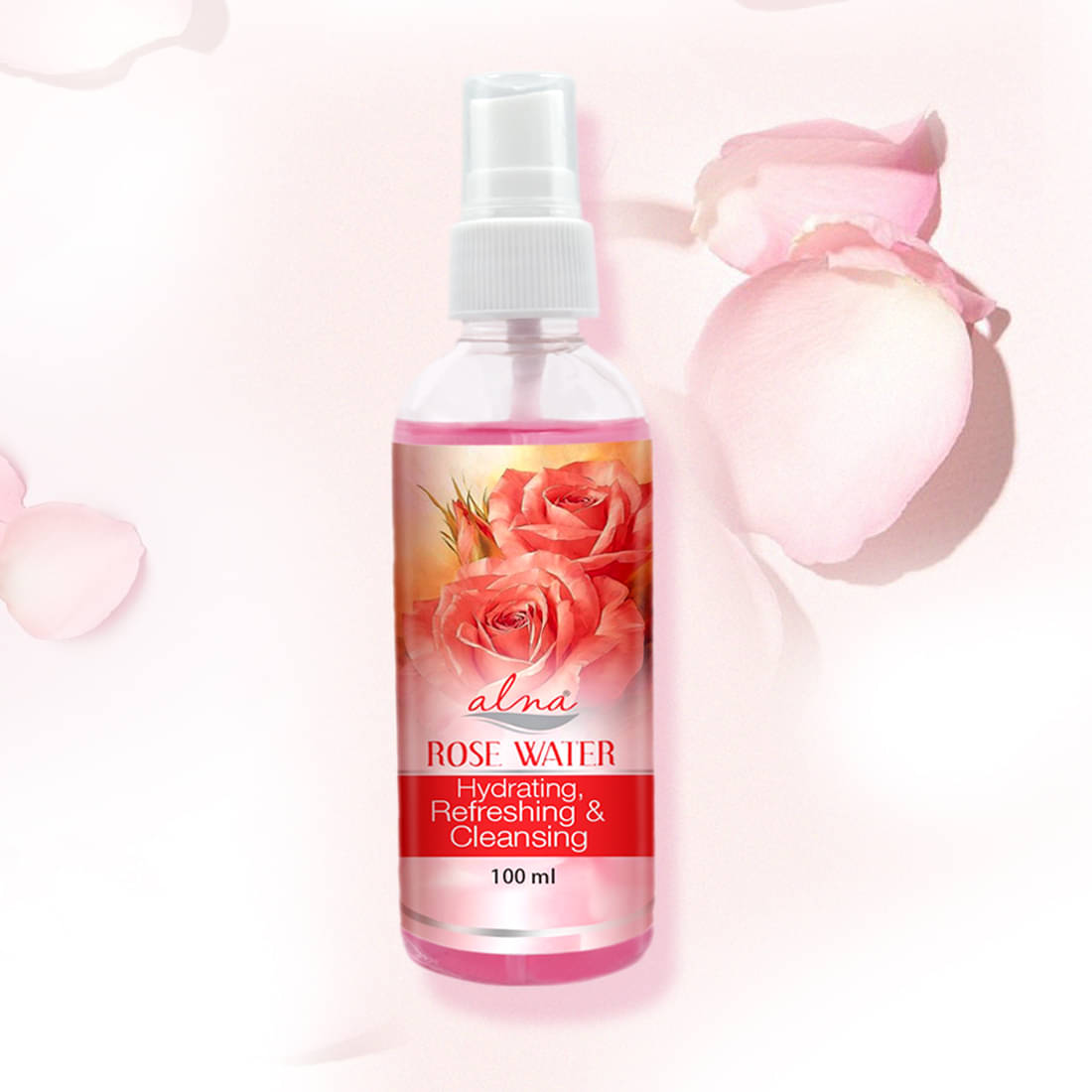     			Alna Rose Water 100ml Hydrating, Refreshing & Cleansing For All Skin Type , Pack of 1
