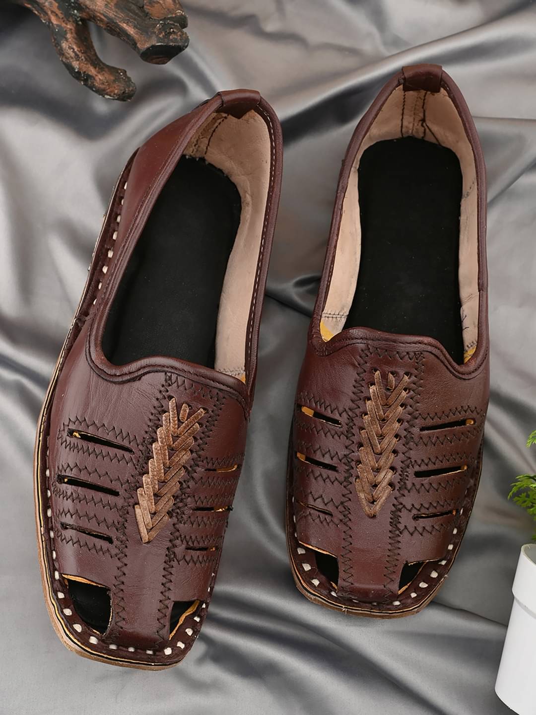     			Anjaneya Creations Brown Men's Designer Shoes