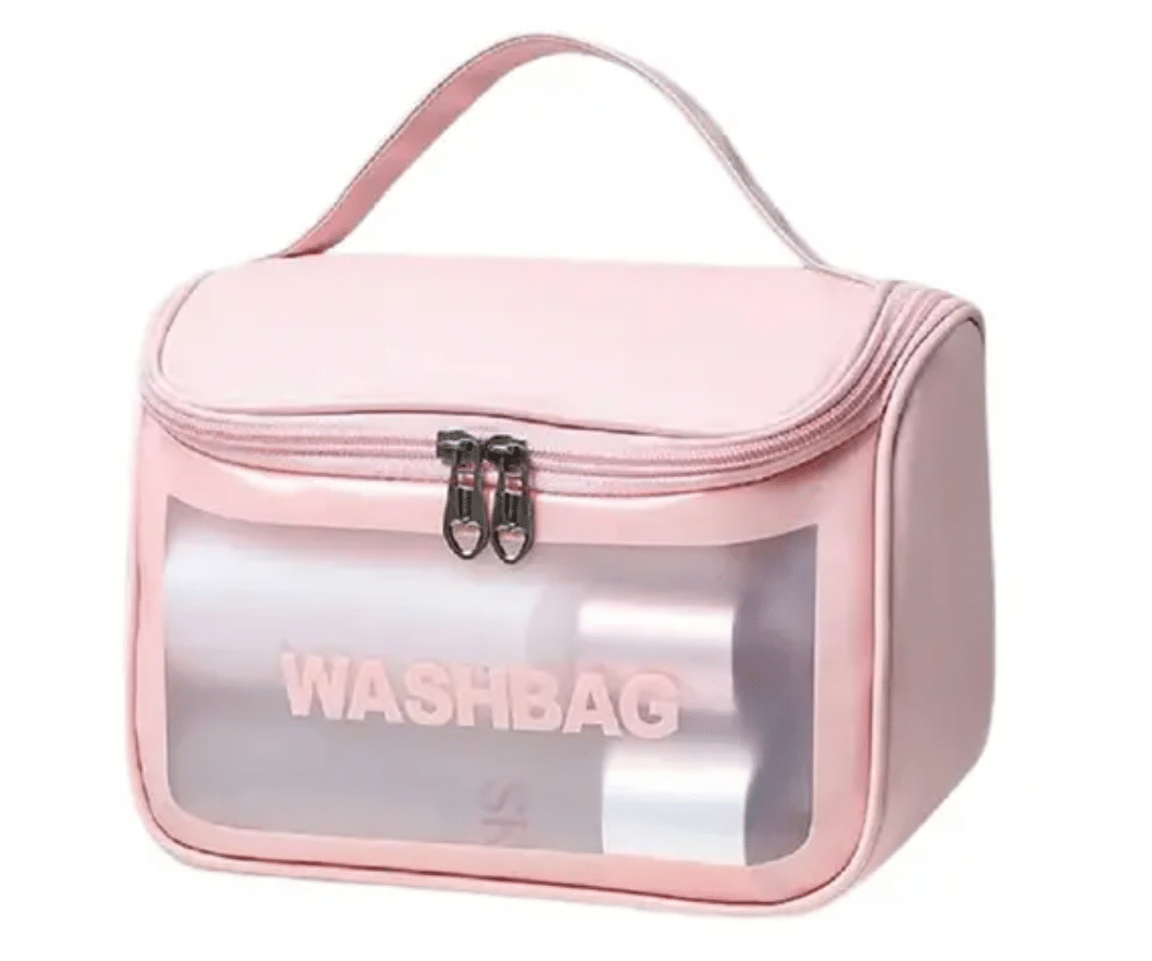     			ASTUTE Travel Pouch Organiser Bag Medium Ukit Washbag Waterproof - Pink