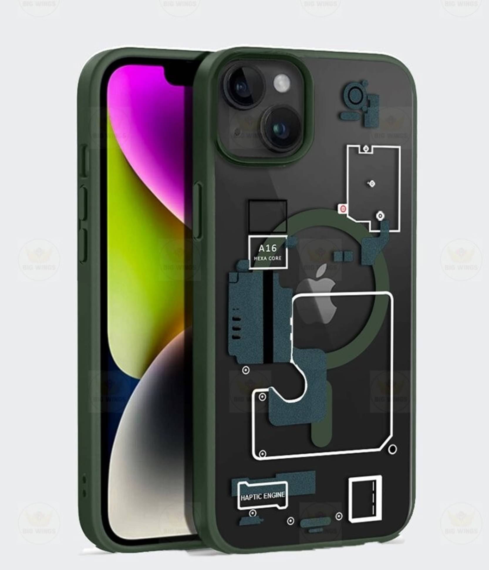 BIG WINGS Green Printed Back Cover Polycarbonate Compatible For Apple iPhone 14 Plus ( Pack of 1 ) BIG WINGS Green Printed Back Cover Polycarbonate Compatible For Apple iPhone 14 Plus ( Pack of 1 )
