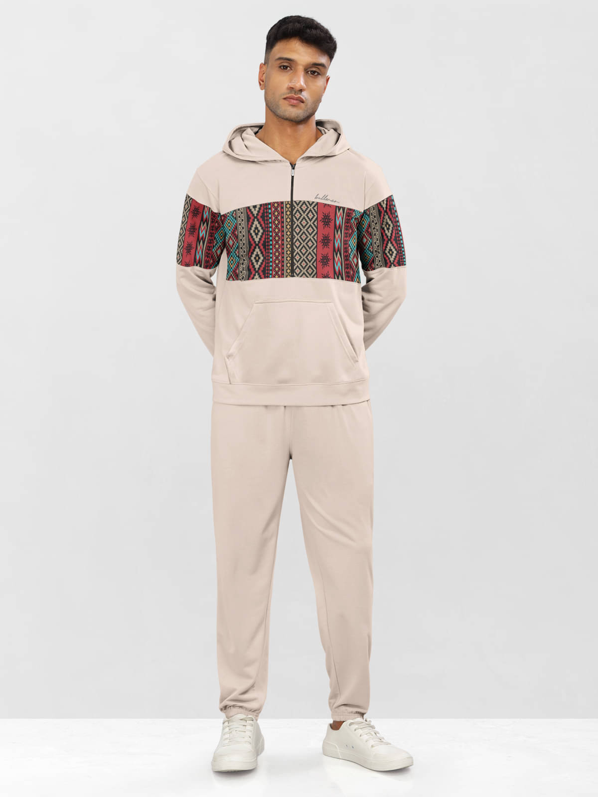 BULLMER Beige Cotton Blend Regular Fit Men's Tracksuit ( Pack of 1 )     			BULLMER Beige Cotton Blend Regular Fit Men's Tracksuit ( Pack of 1 )