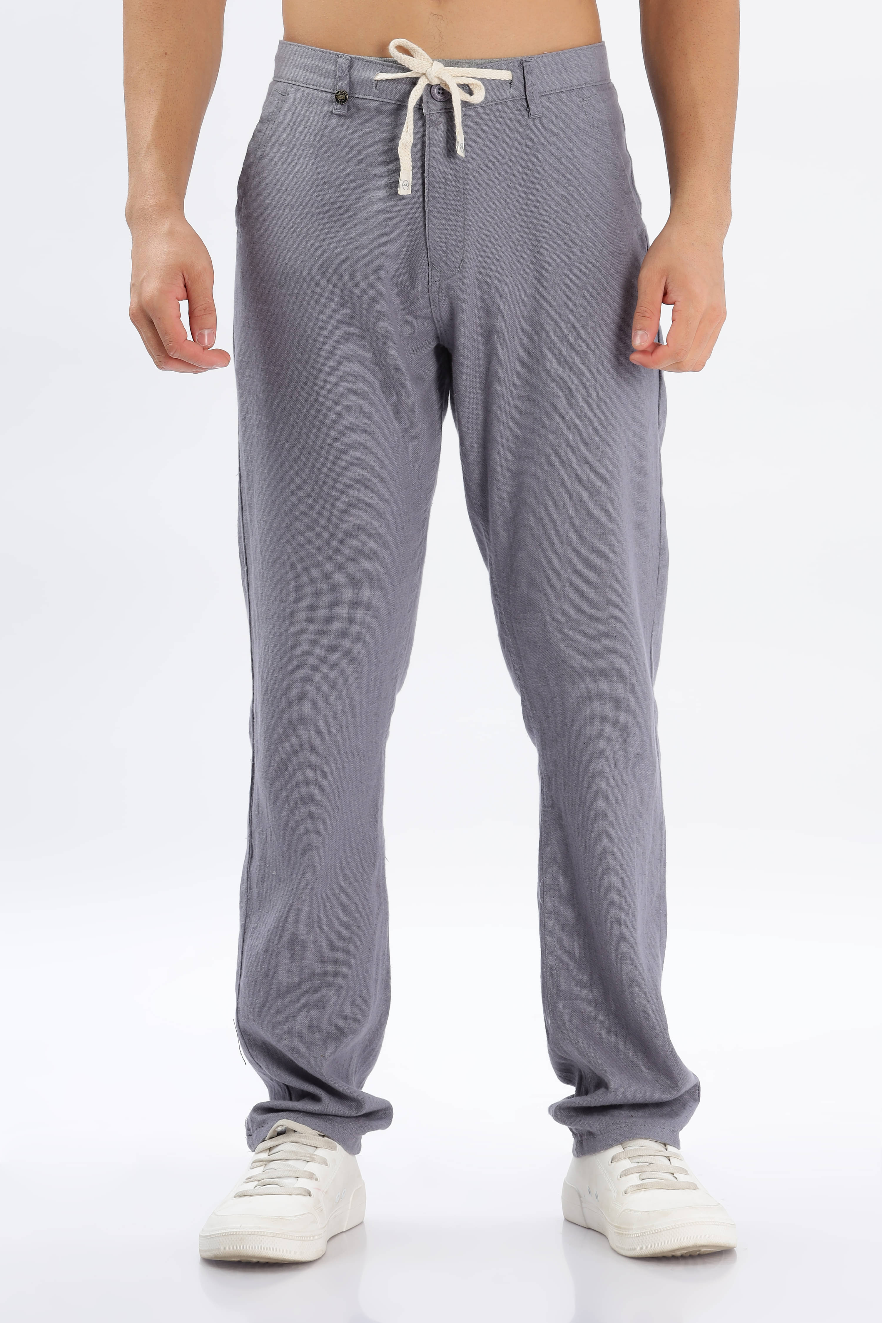     			COLOR HUNT Tapered Flat Men's Chinos - Dark Grey ( Pack of 1 )