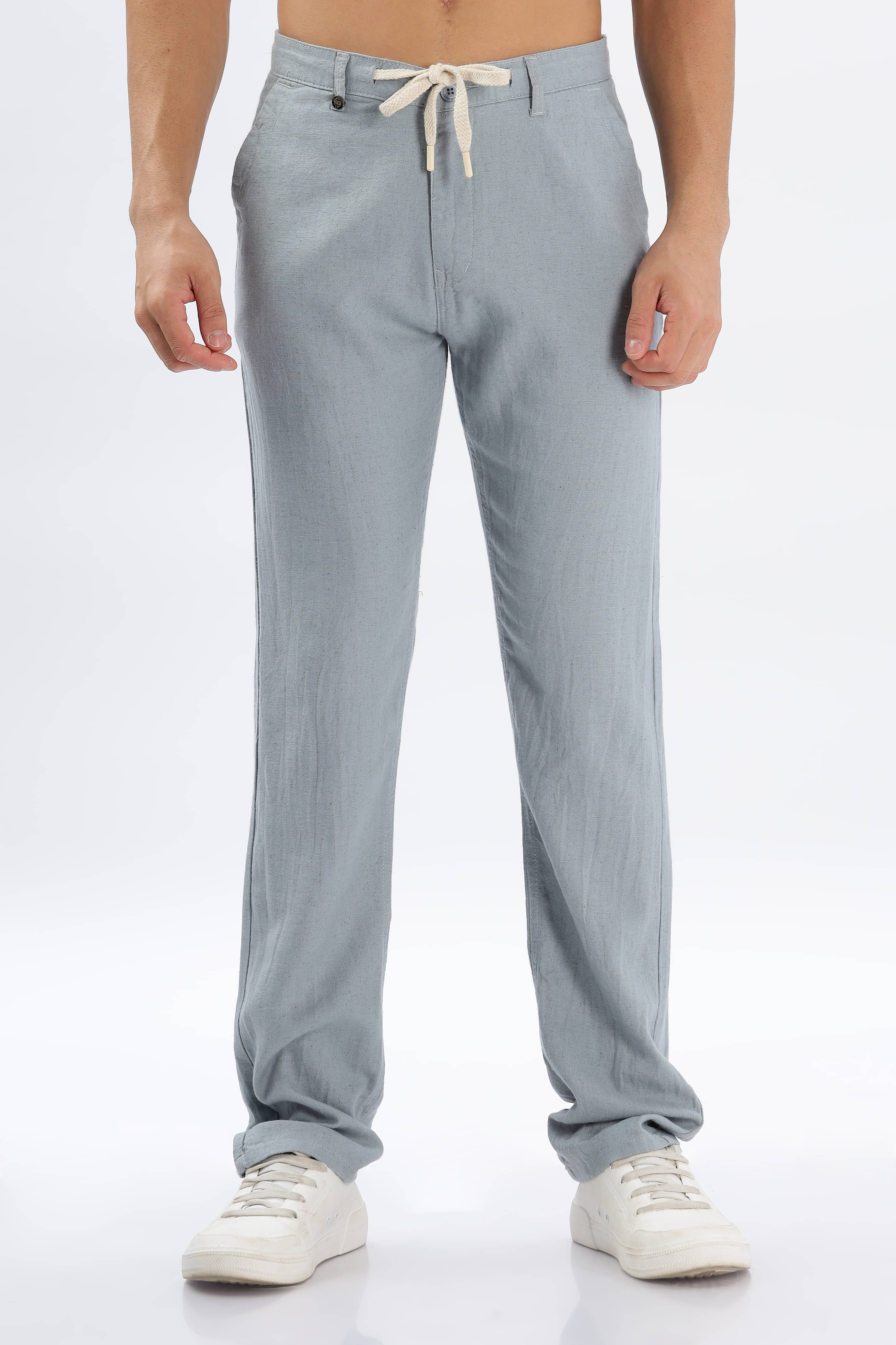     			COLOR HUNT Tapered Flat Men's Chinos - Light Blue ( Pack of 1 )