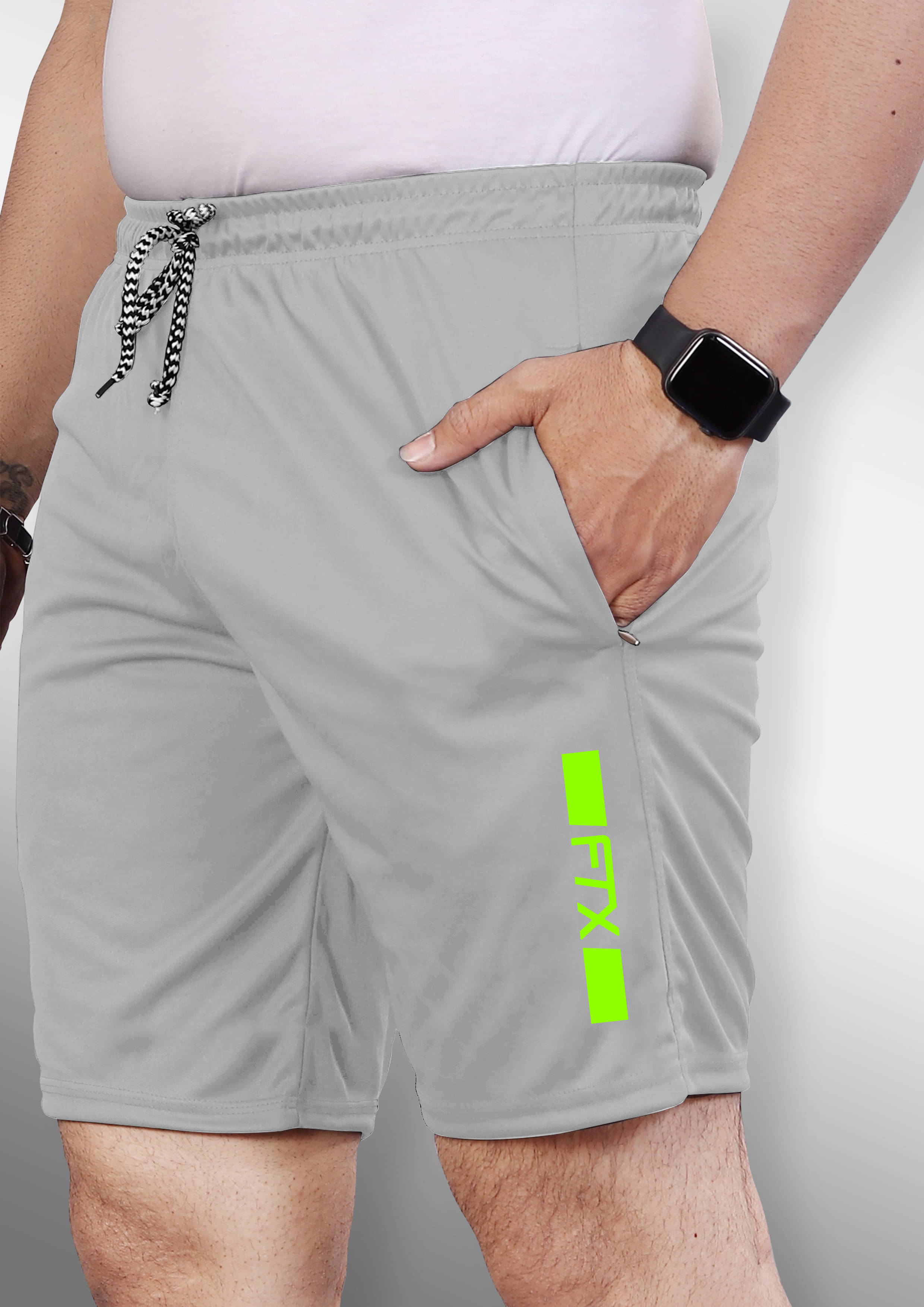 FTX Grey Cotton Blend Men's Shorts ( Pack of 1 ) FTX Grey Cotton Blend Men's Shorts ( Pack of 1 )
