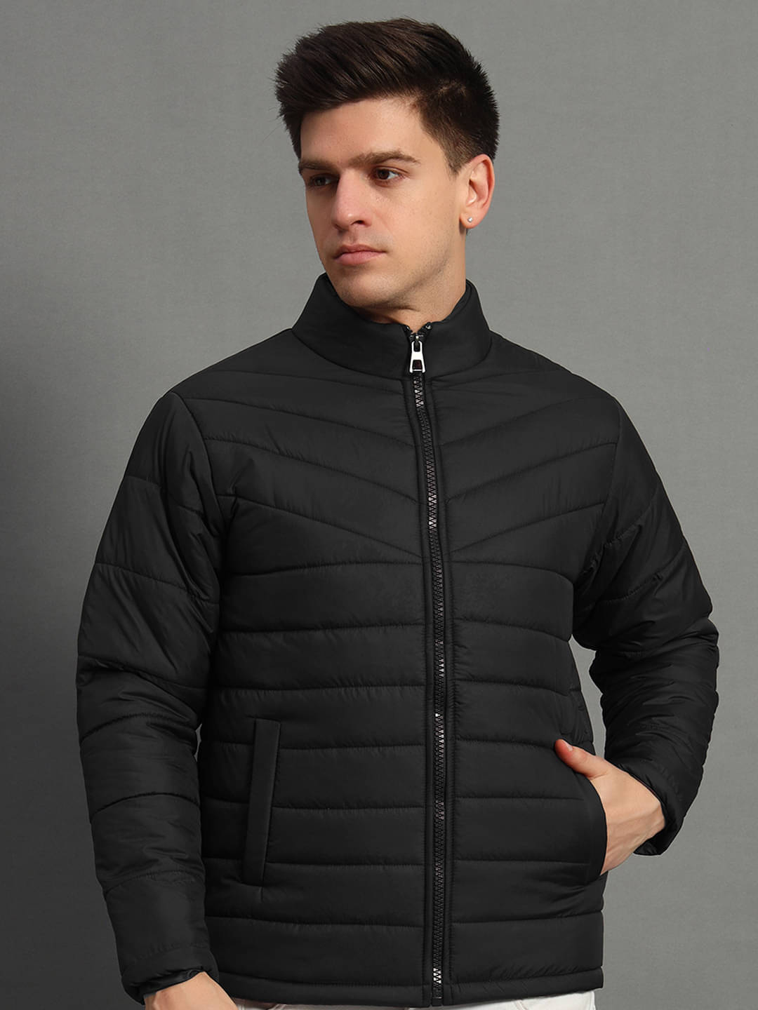 GET GOLF Polyester Men's Puffer Jacket - Black ( Pack of 1 ) GET GOLF Polyester Men's Puffer Jacket - Black ( Pack of 1 )