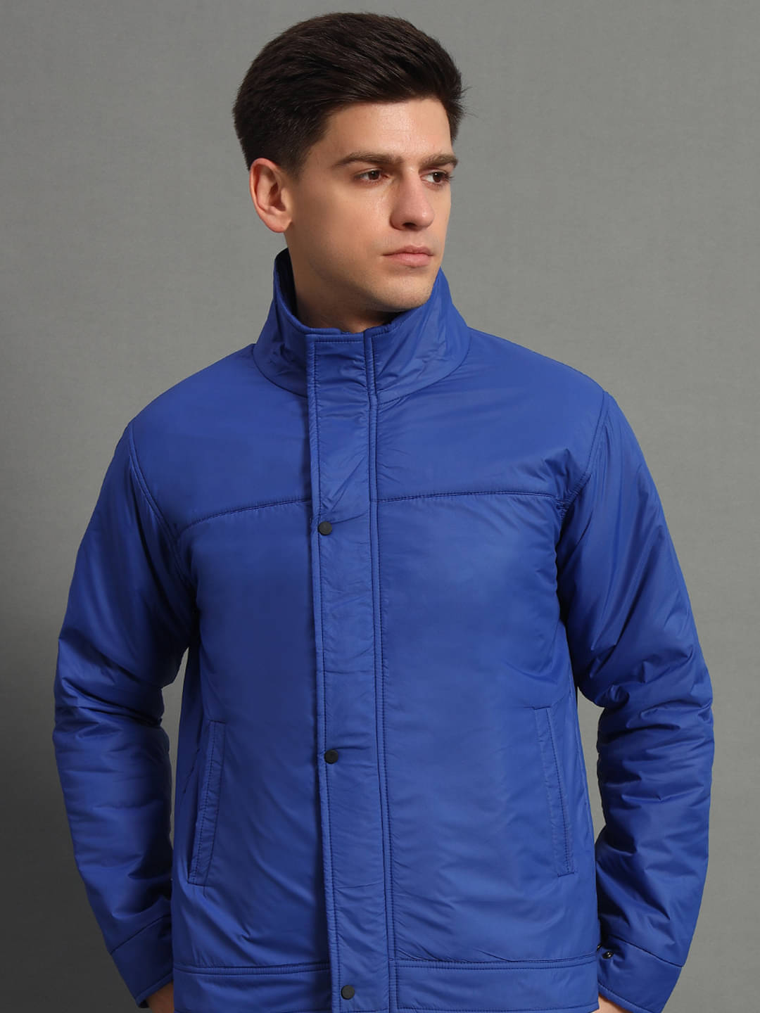     			GET GOLF Polyester Men's Quilted & Bomber Jacket - Blue ( Pack of 1 )