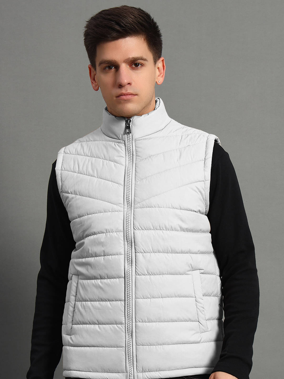 GET GOLF Polyester Men's Puffer Jacket - White ( Pack of 1 ) GET GOLF Polyester Men's Puffer Jacket - White ( Pack of 1 )