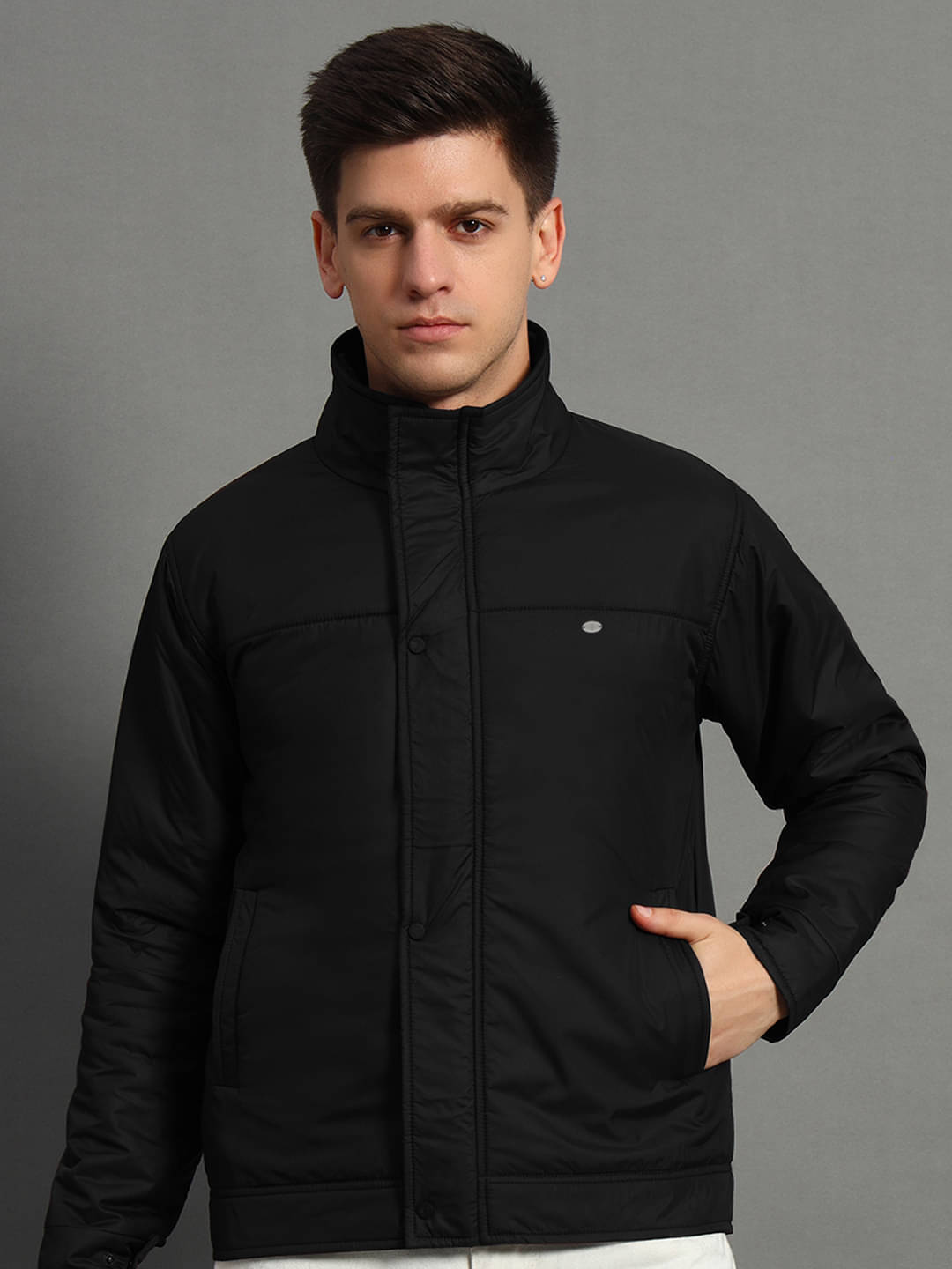 GET GOLF Polyester Men's Down Jacket - Black ( Pack of 1 ) GET GOLF Polyester Men's Down Jacket - Black ( Pack of 1 )
