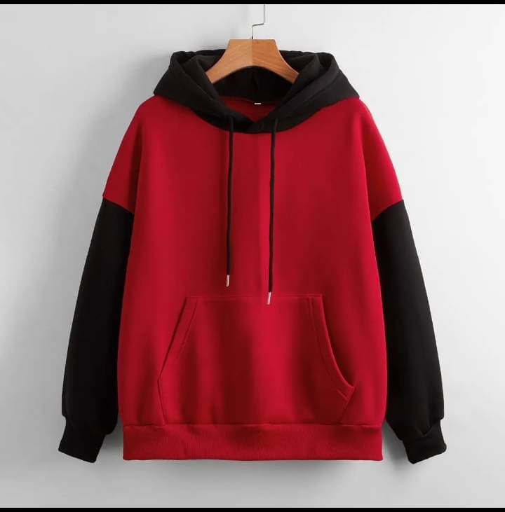     			HARPITA Fleece Hooded Men's Sweatshirt - Red ( Pack of 1 )