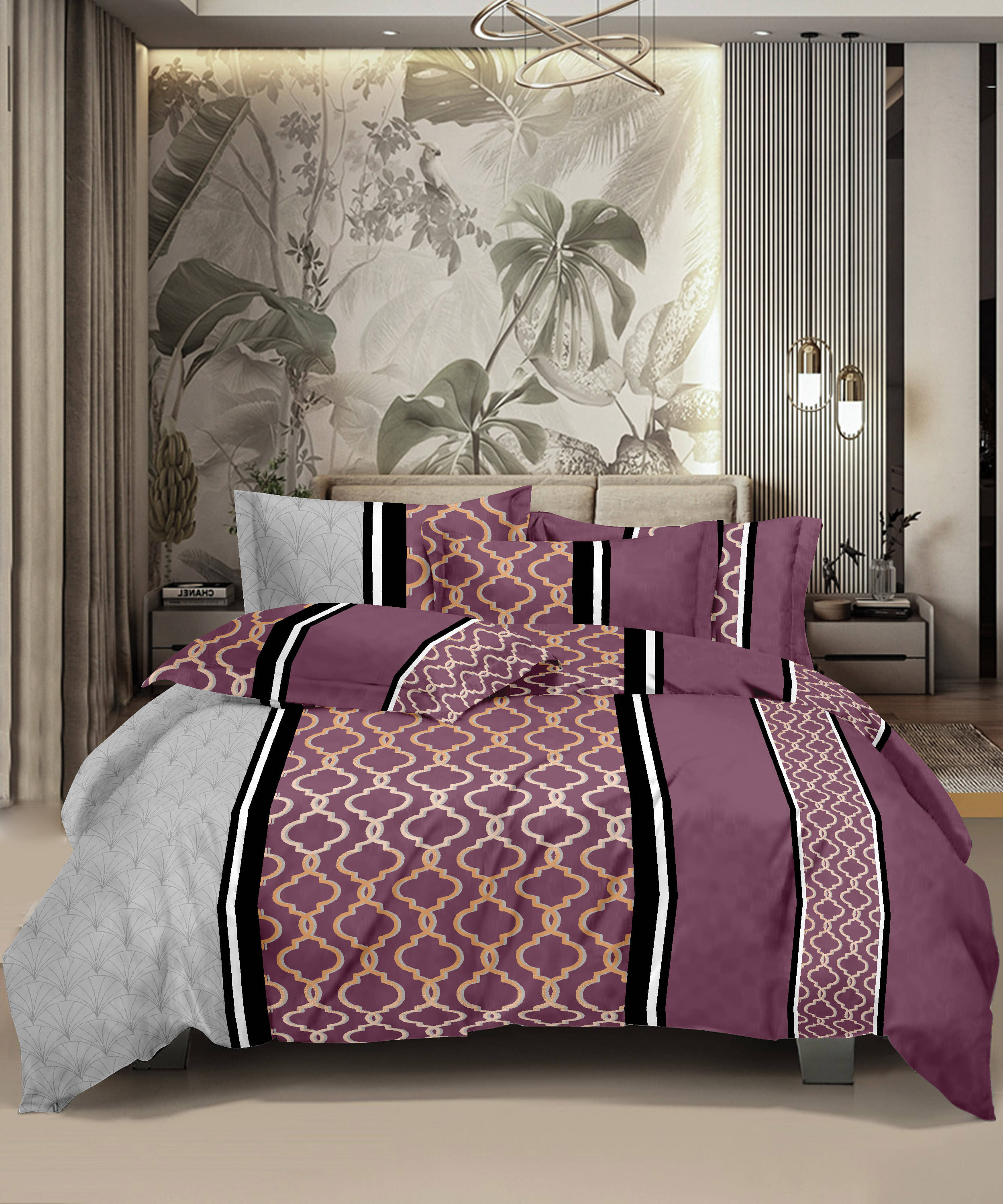 HONOR YOUR HOME Poly Cotton 1 Double Bedsheet with 2 Pillow Covers ( Maroon ) HONOR YOUR HOME Poly Cotton 1 Double Bedsheet with 2 Pillow Covers ( Maroon )